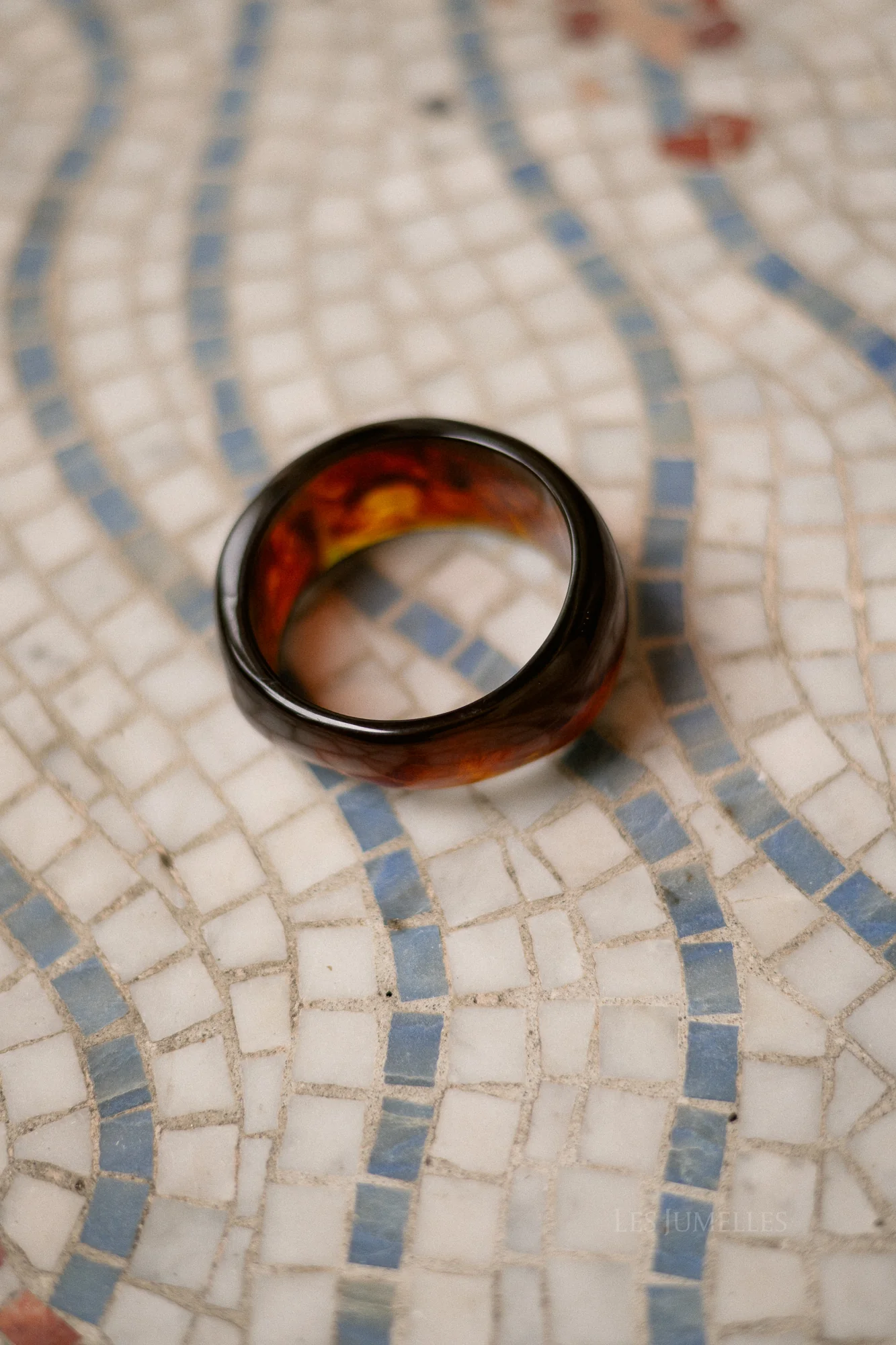 Acrylic bangle brown - Image 2