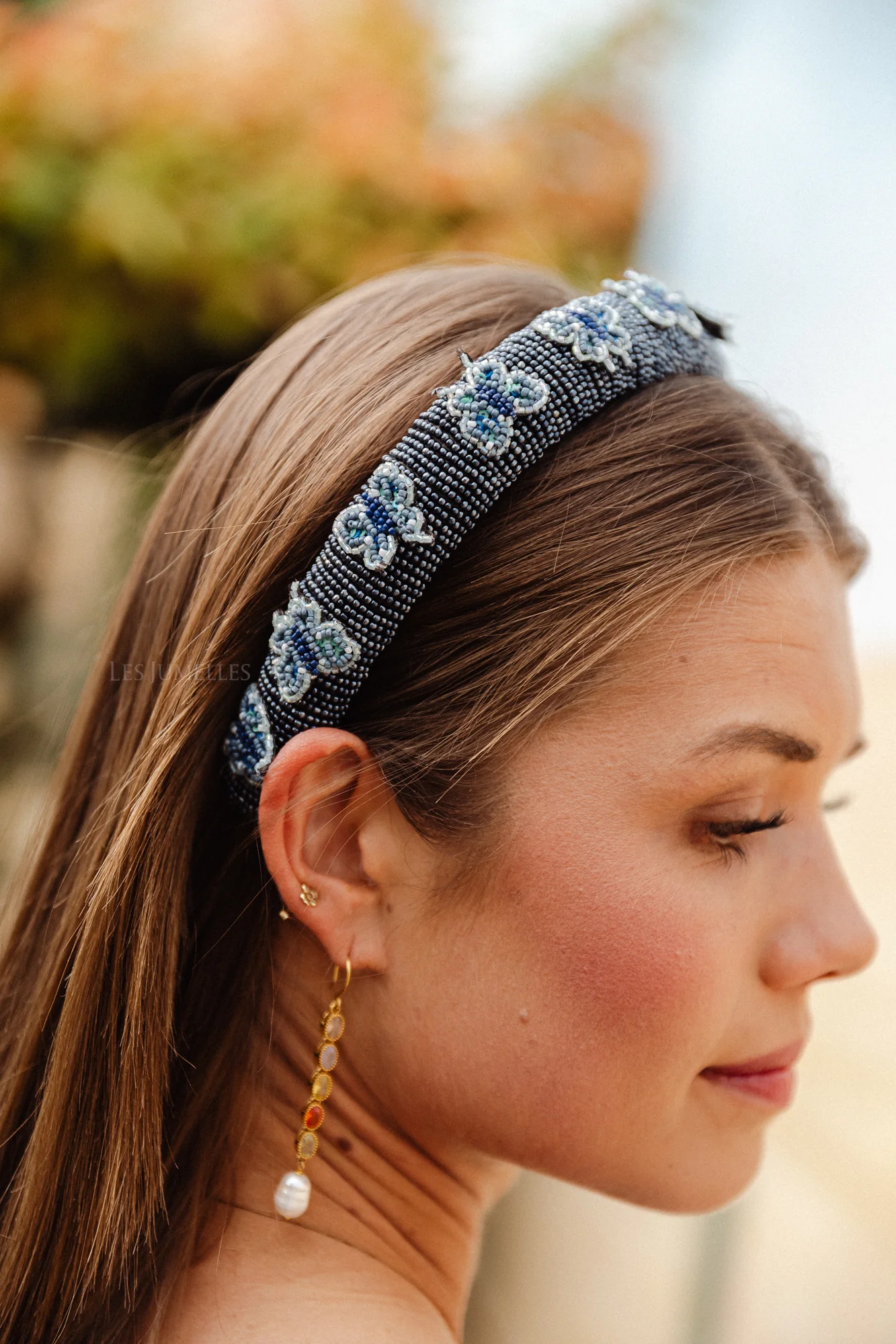 Adonia midi beaded hairbrace sargasso sea blue - Image 2