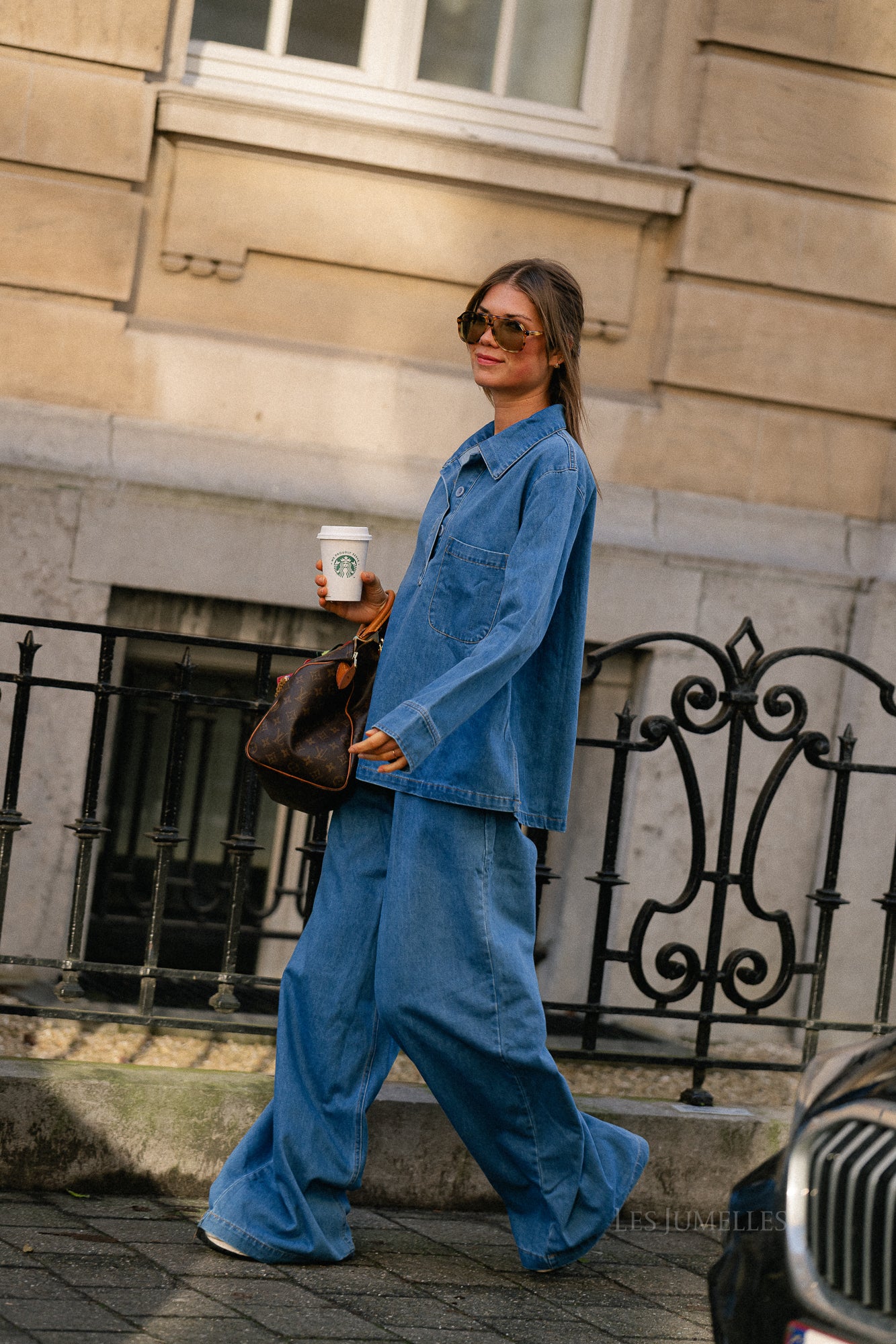 Amandine denim shirt mid blue - Image 9