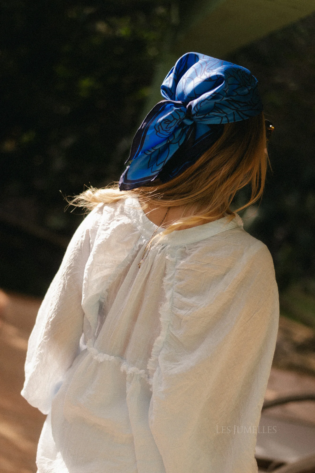 Amara cotton voile blouse baby blue - Image 3