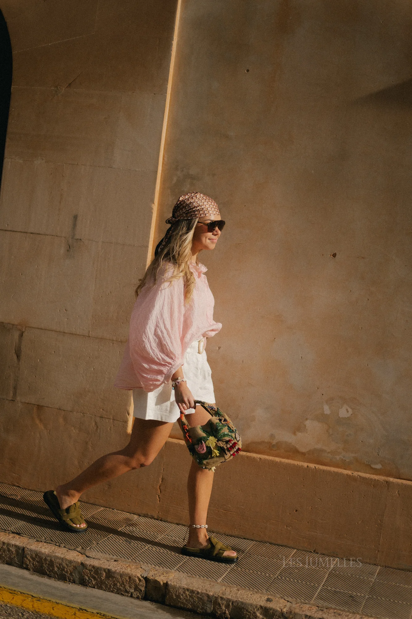 Amara cotton voile blouse baby pink - Image 8