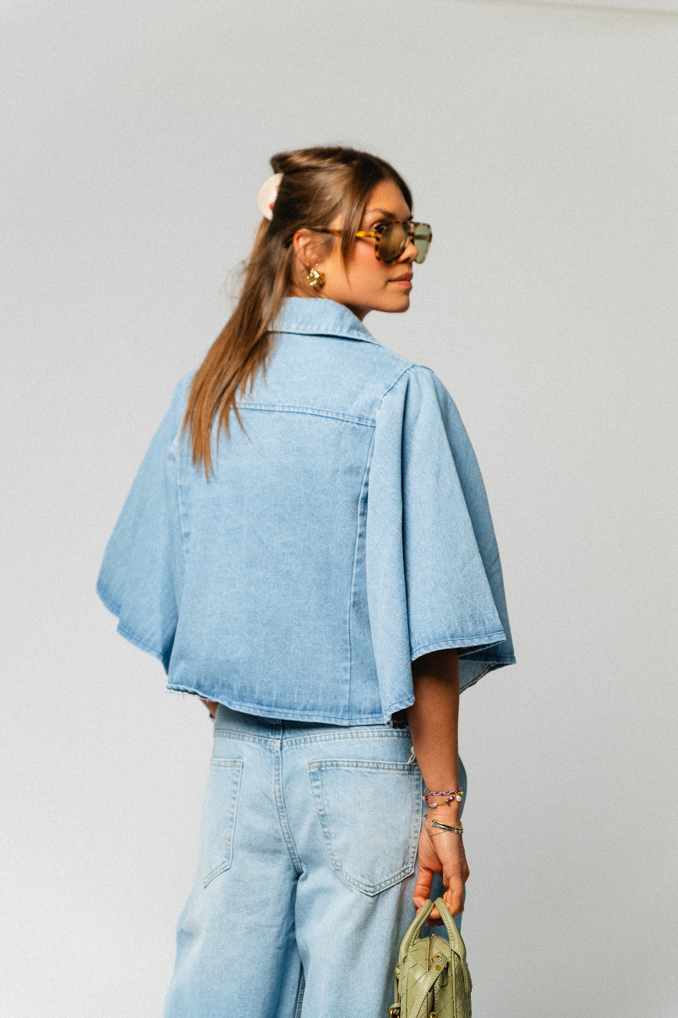 Aurelle denim shirt medium blue - Image 2