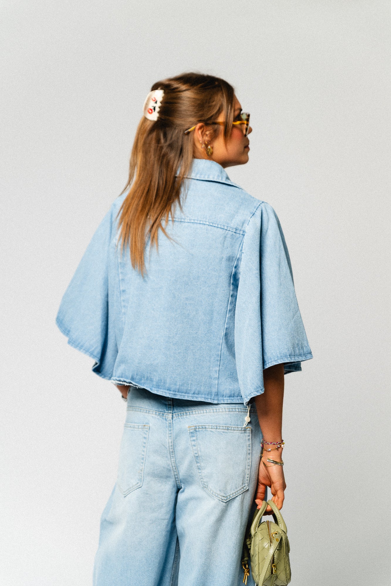 Aurelle denim shirt medium blue - Image 5