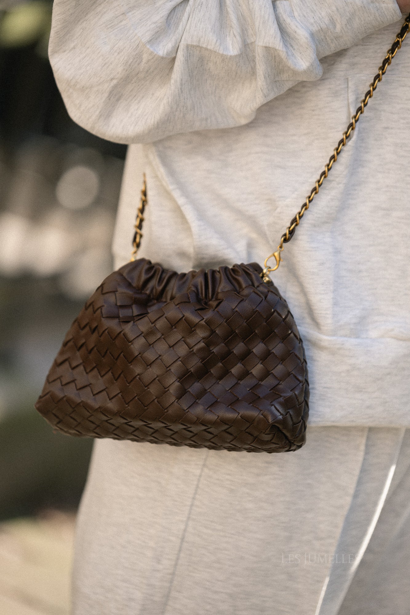 Auren braided chain bag hot chocolate - Image 2