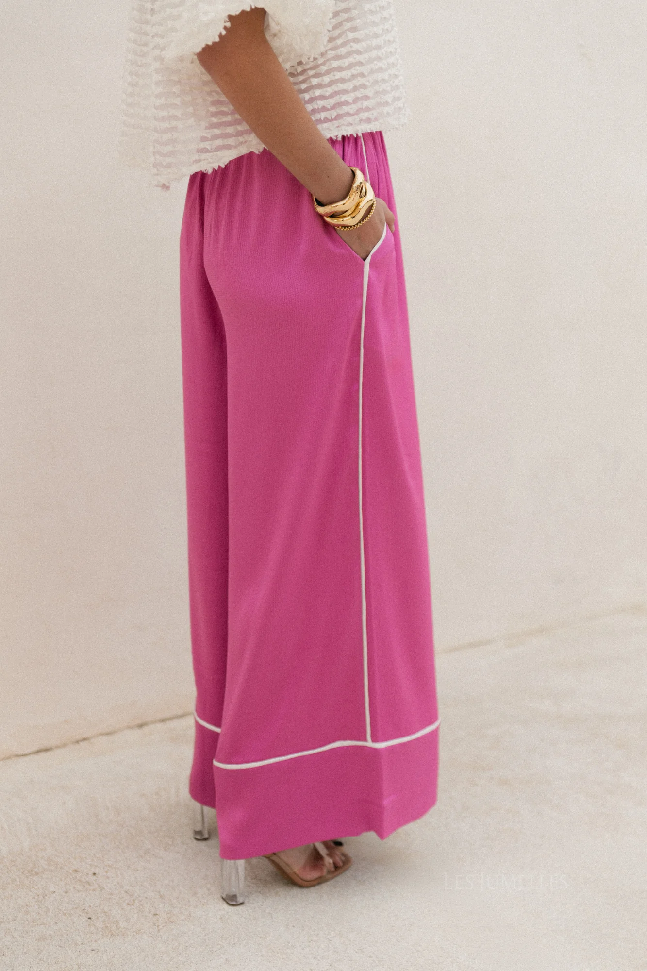 Avril wide leg trousers spring crocus - Image 5
