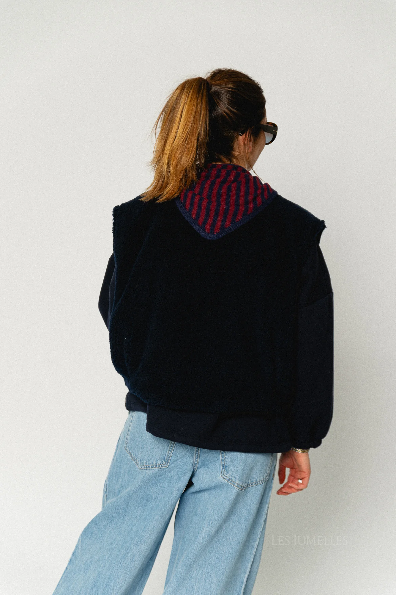 Axelle sleeveless jacket navy - Image 4