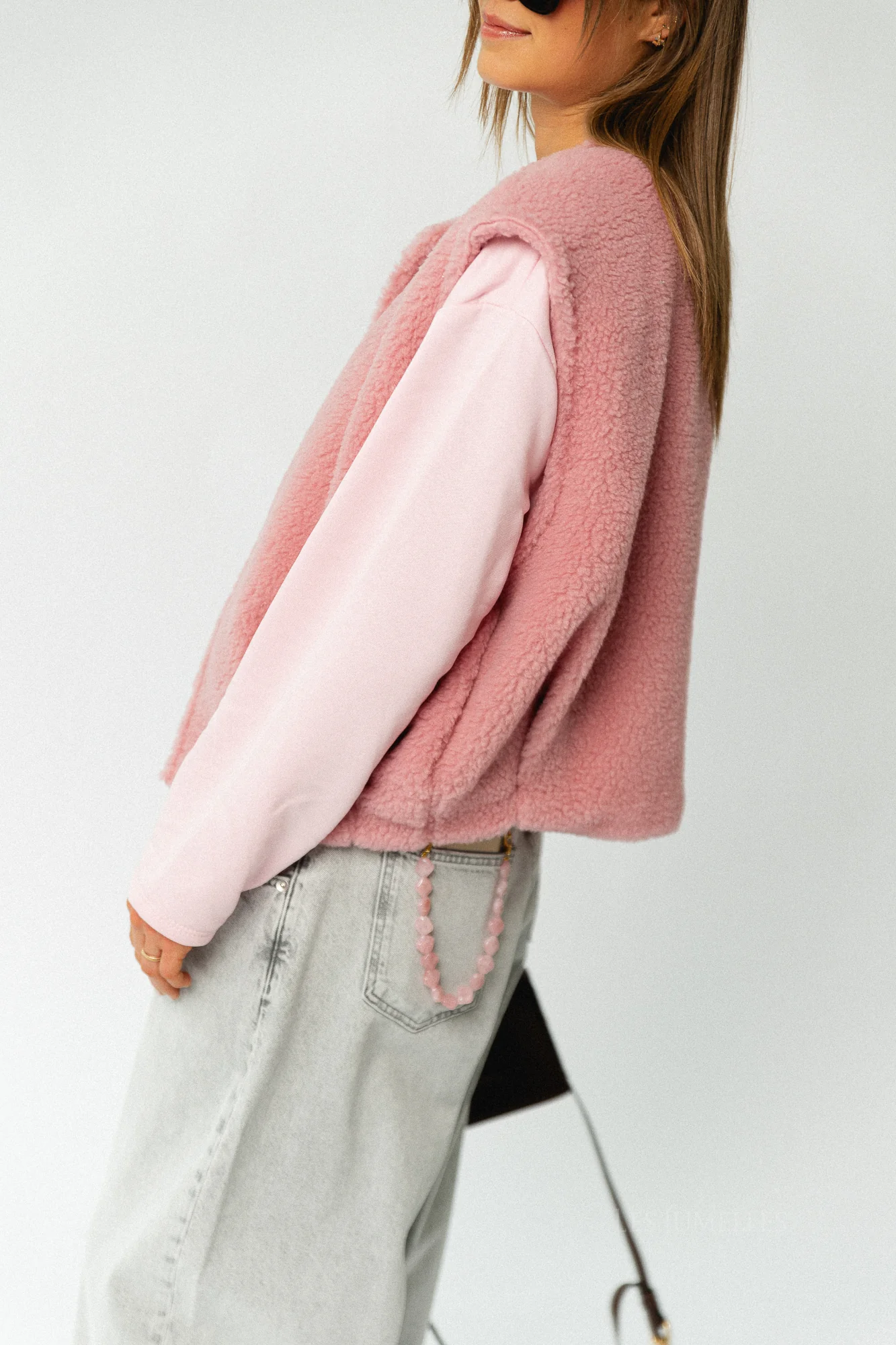 Axelle sleeveless jacket pink - Image 6