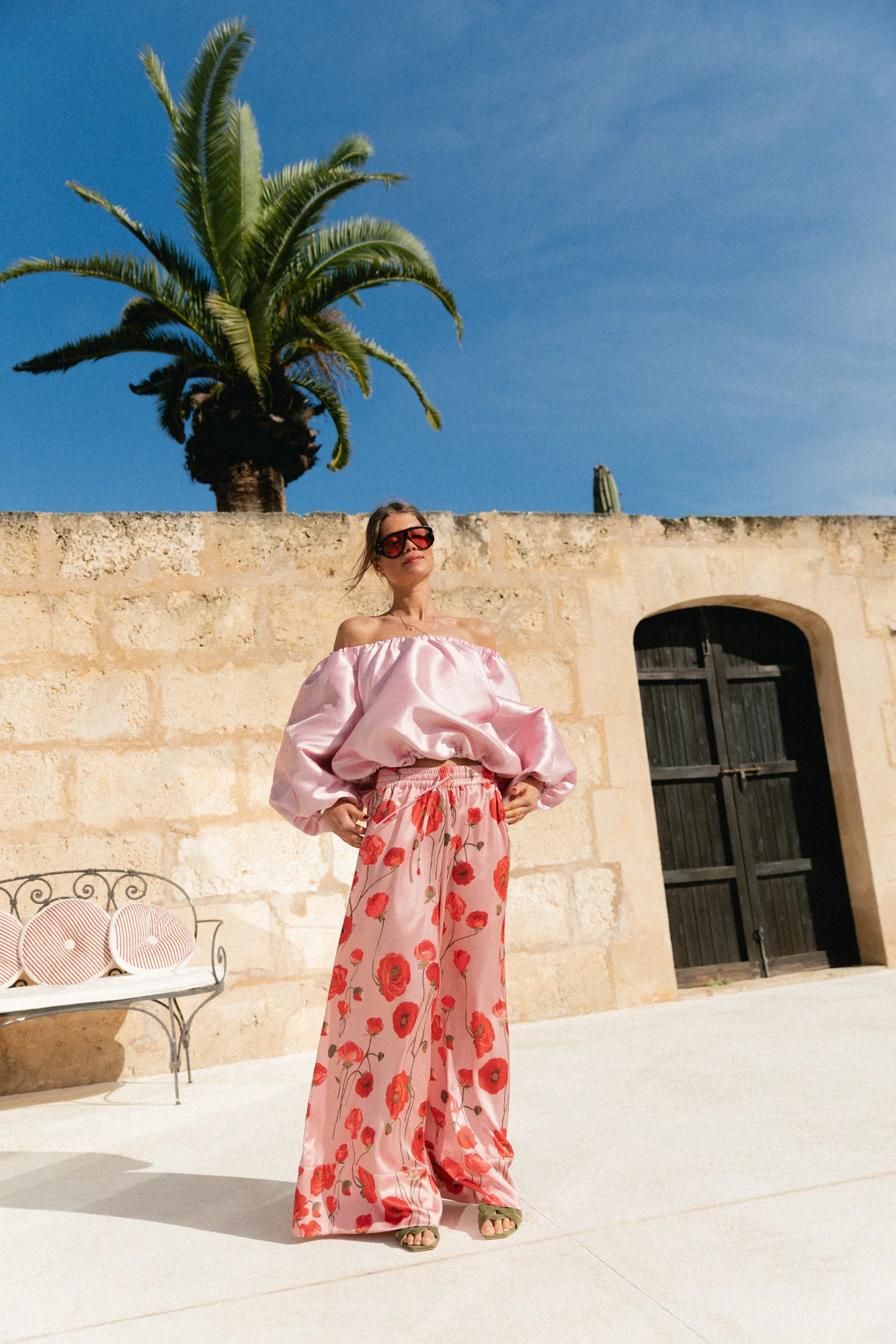 Aya off shoulder blouse mauvewood - Image 7