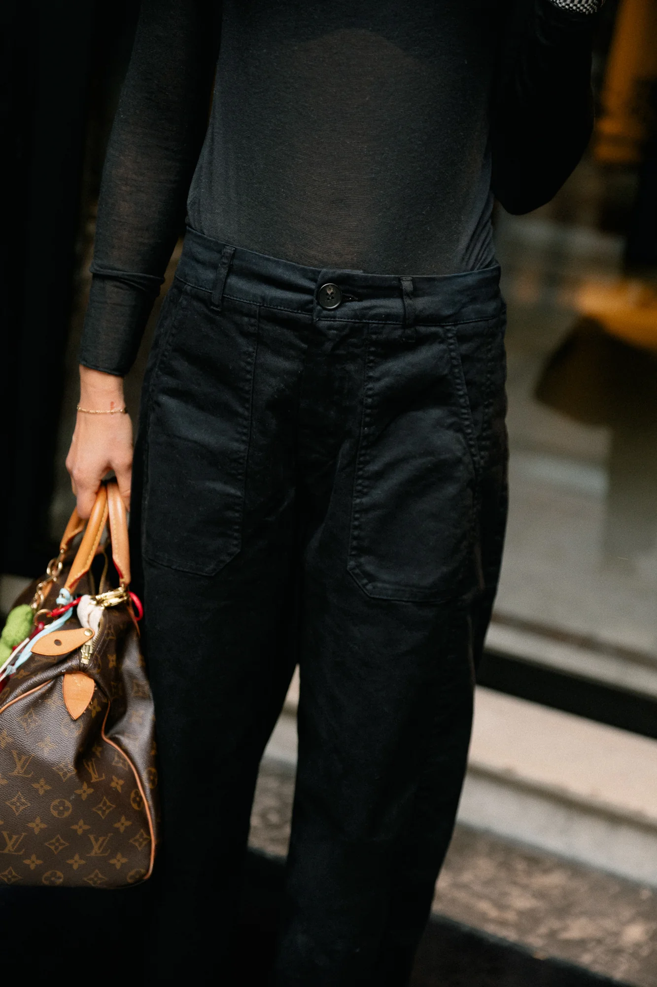 Bree balloon fit pants black - Image 3