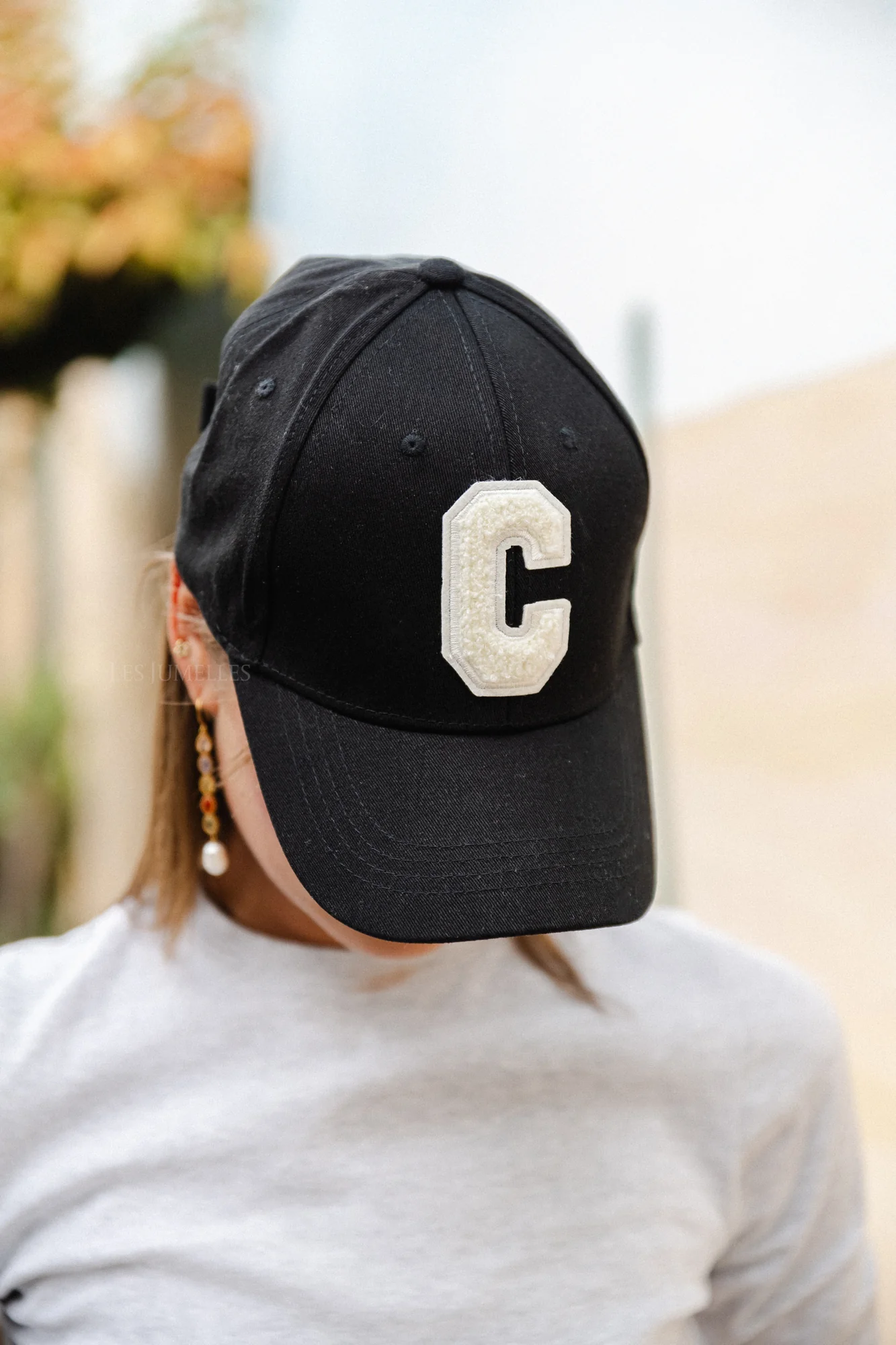 'C' Cap denim black