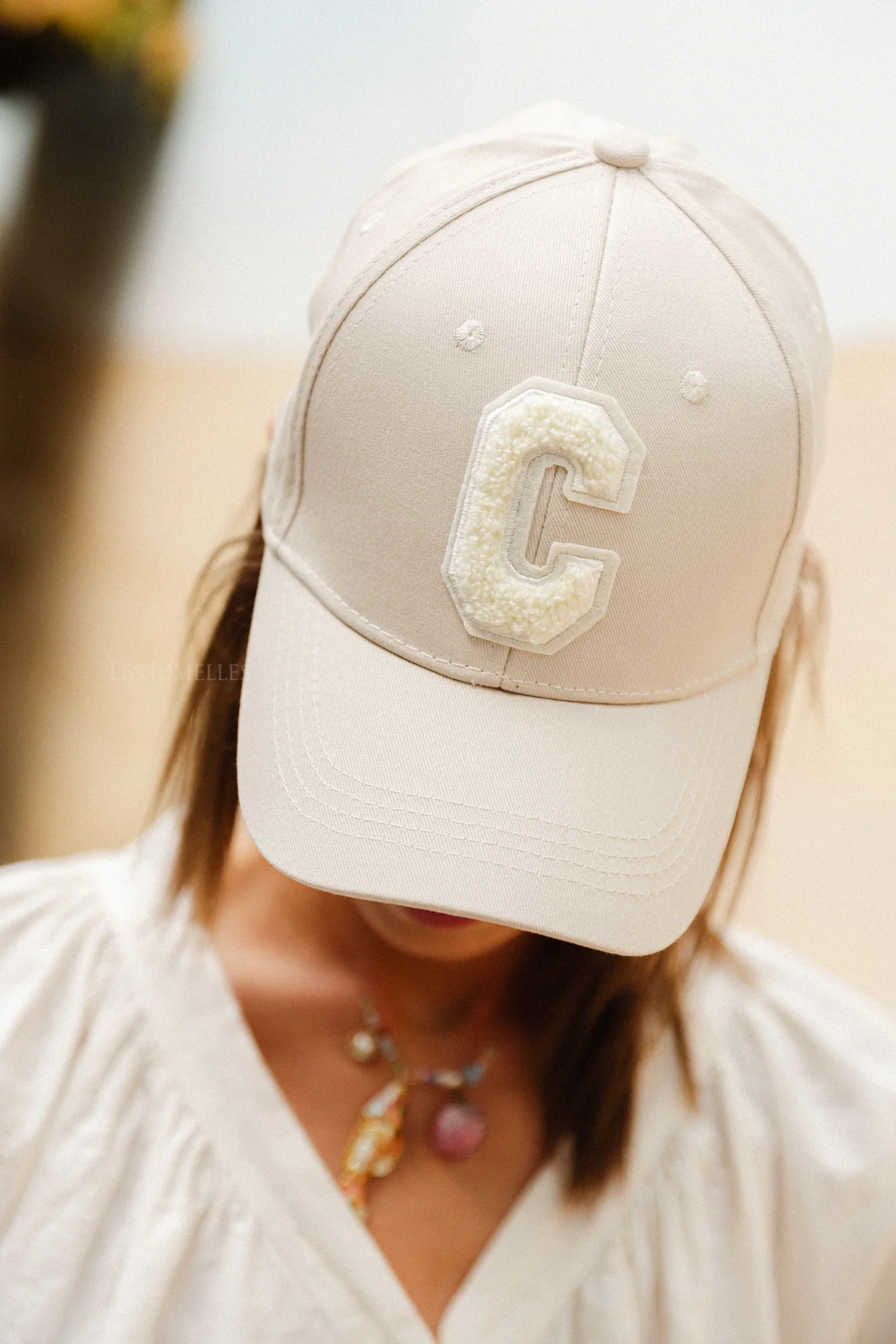 'C' Cap denim light beige - Image 2