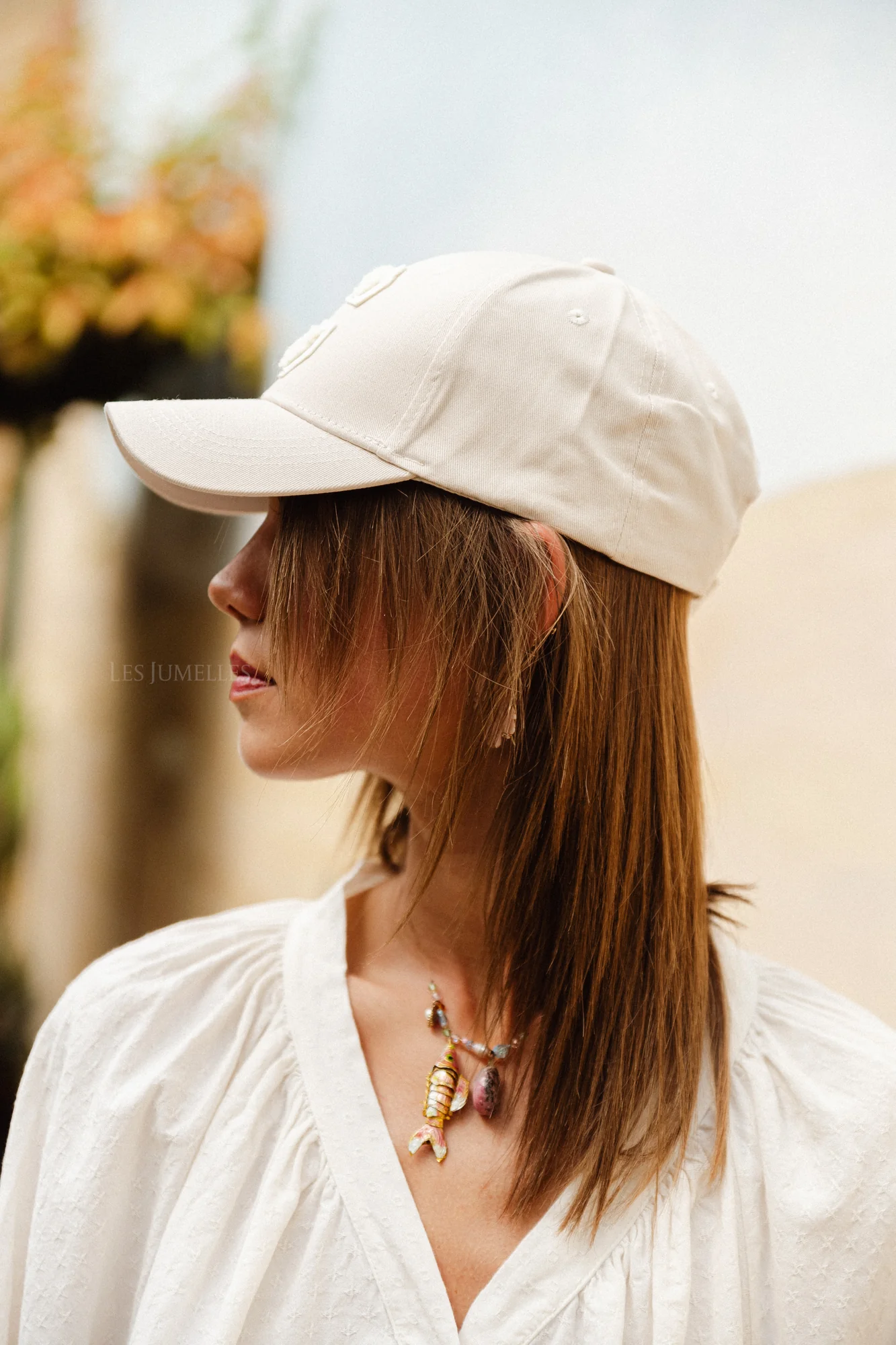 'C' Cap denim light beige - Image 3