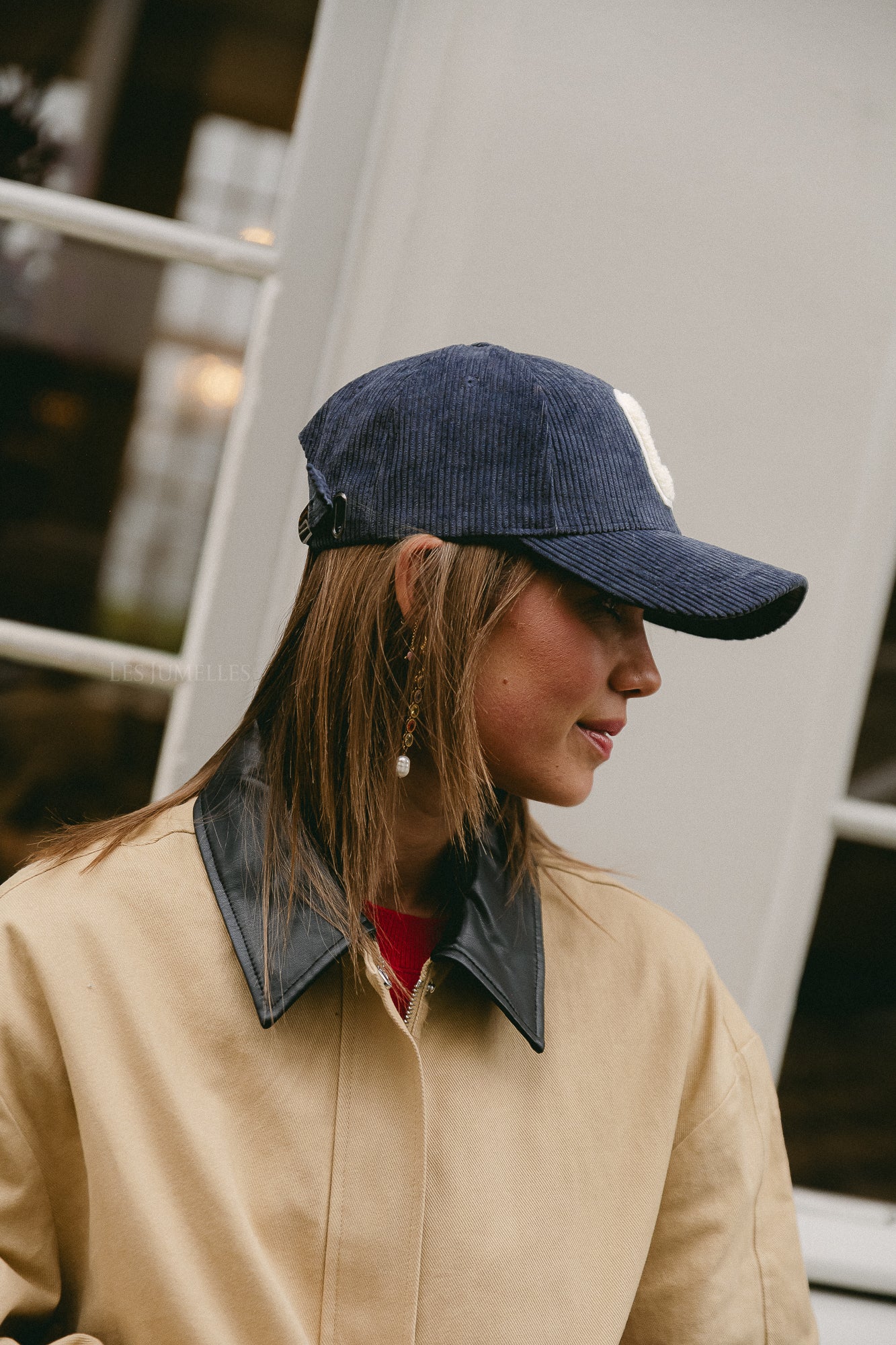 'C' Cap velvet anthracite - Image 5