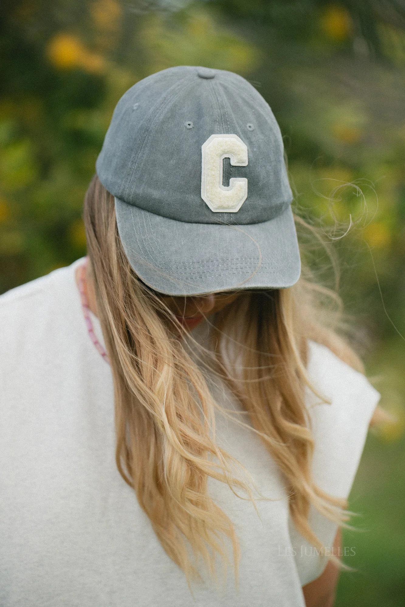 'C' Cap washed grey denim - Image 5