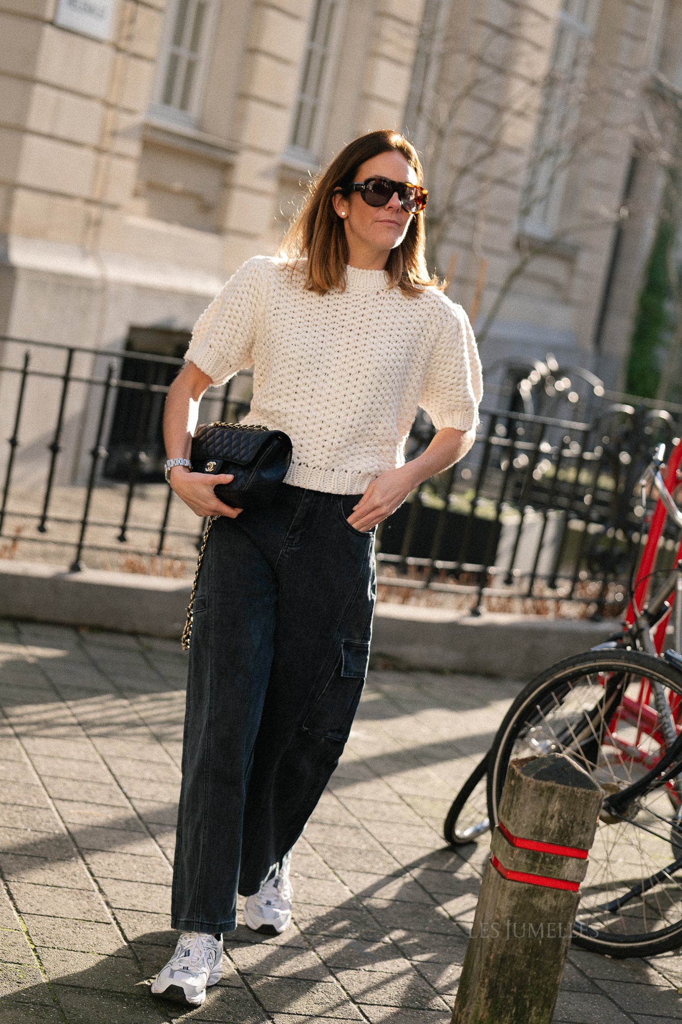 Celeste SS knitted pullover gardenia