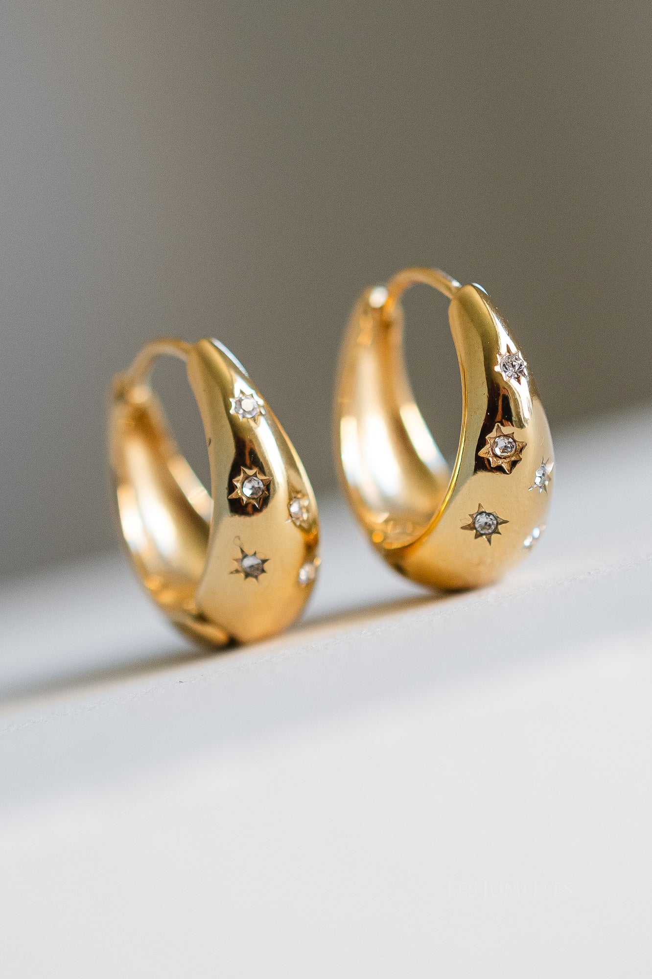 Celestial dome hoops gold - Image 4