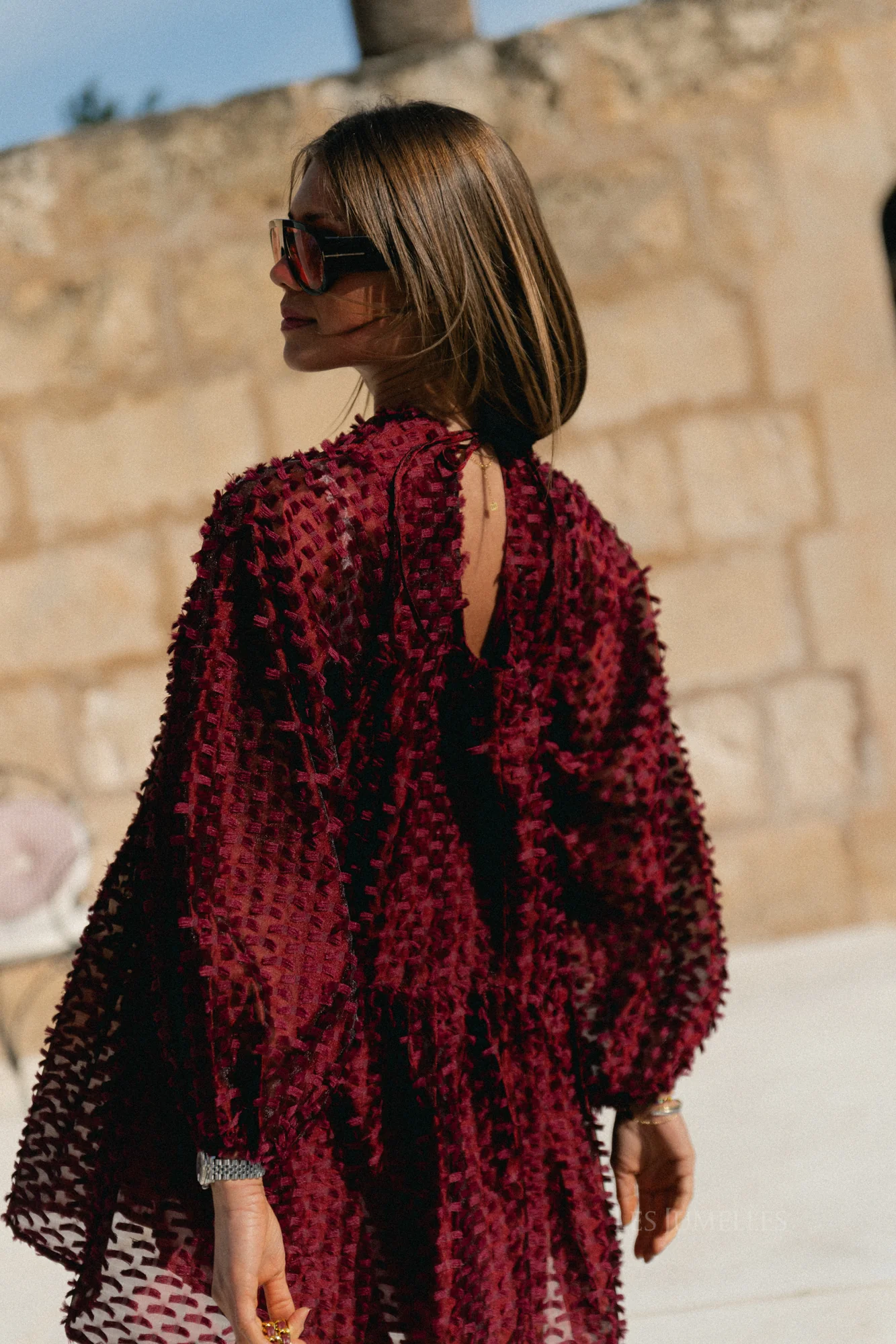 Charlie short dress burgundy - Image 10