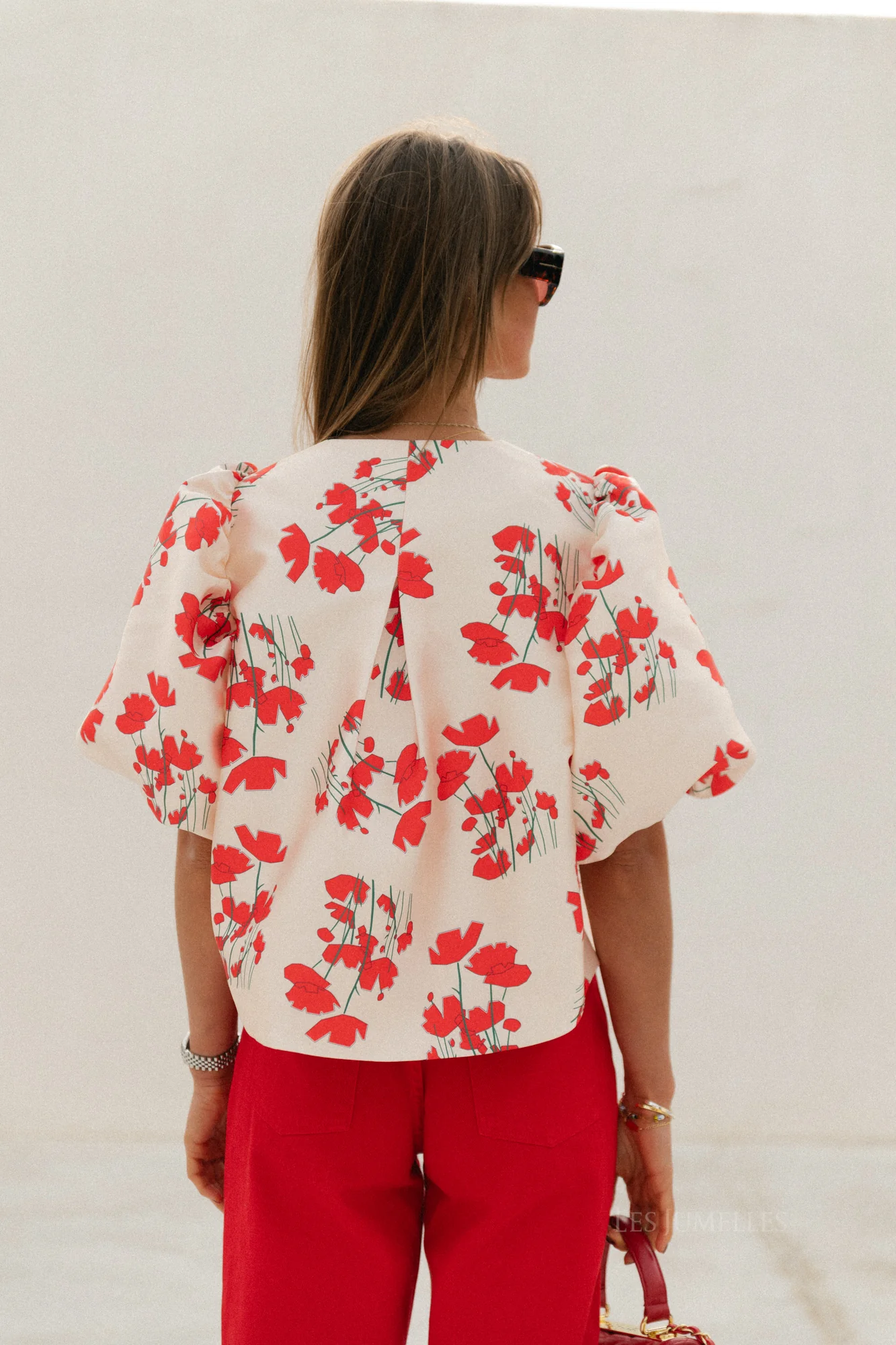 Charlotte blouse Viola print ecru - Image 10