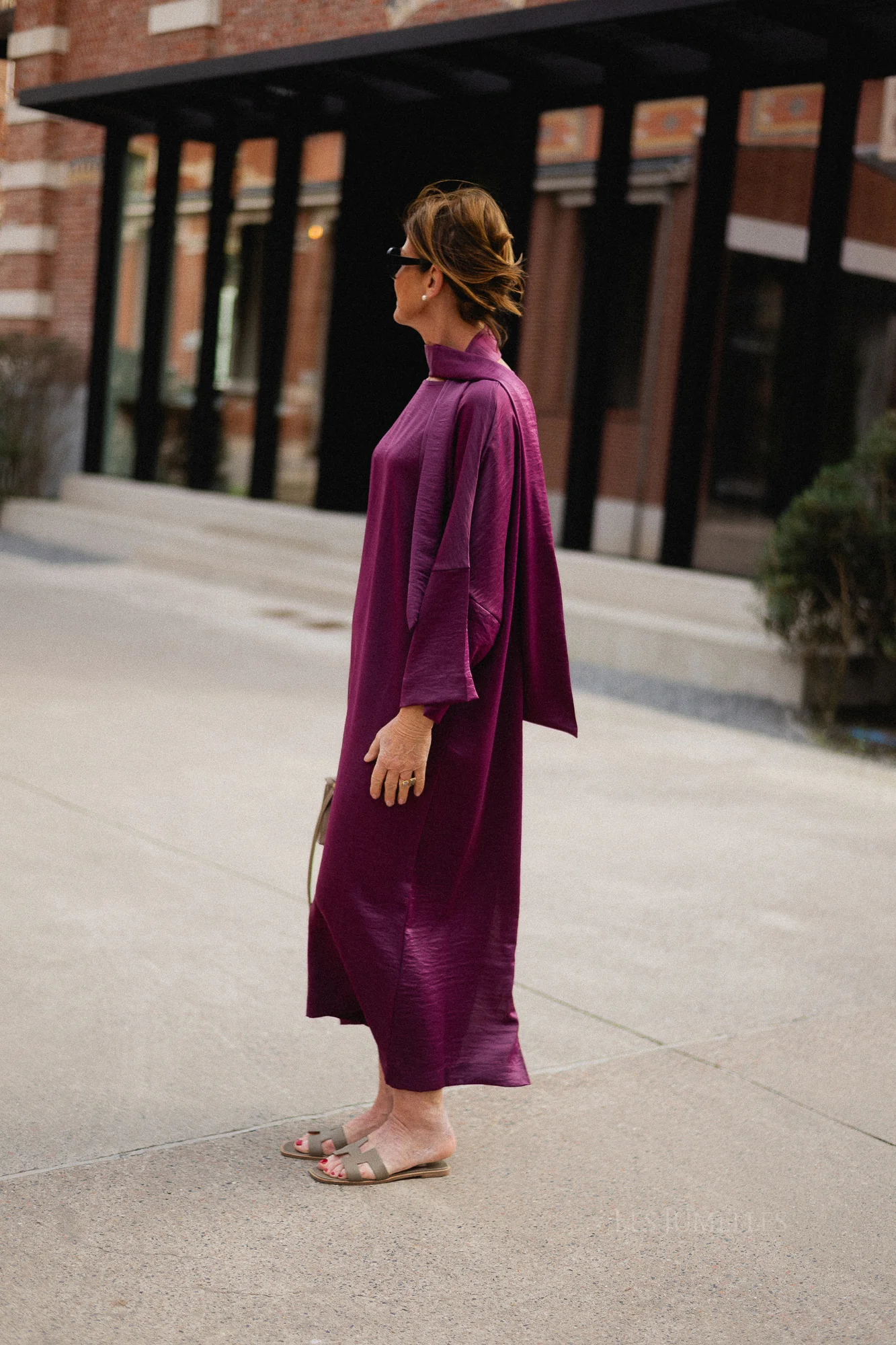 Chloe maxi dress aubergine - Image 10
