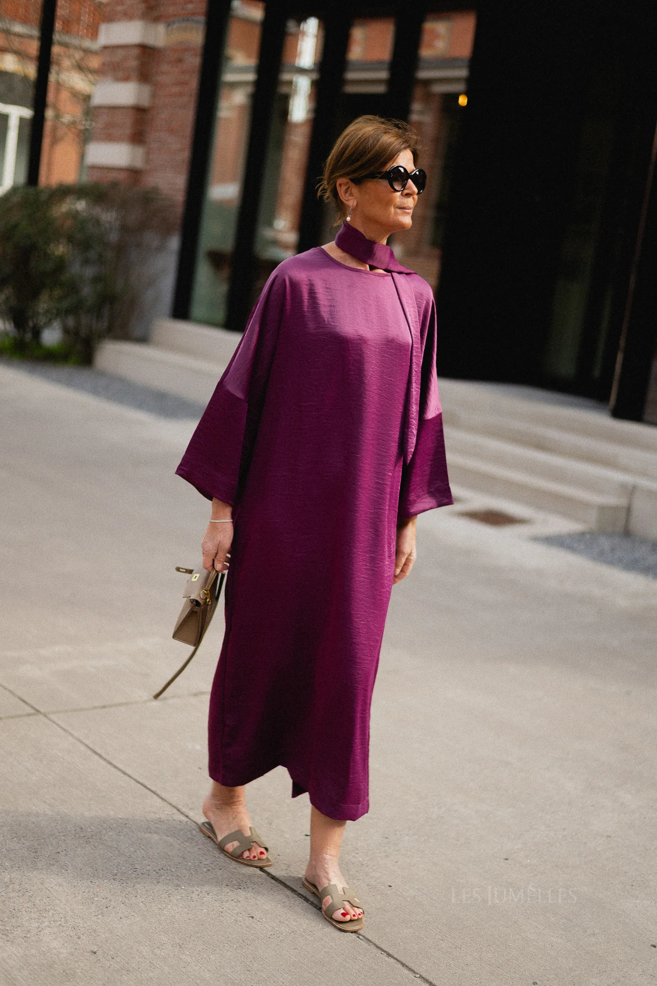 Chloe maxi dress aubergine - Image 4