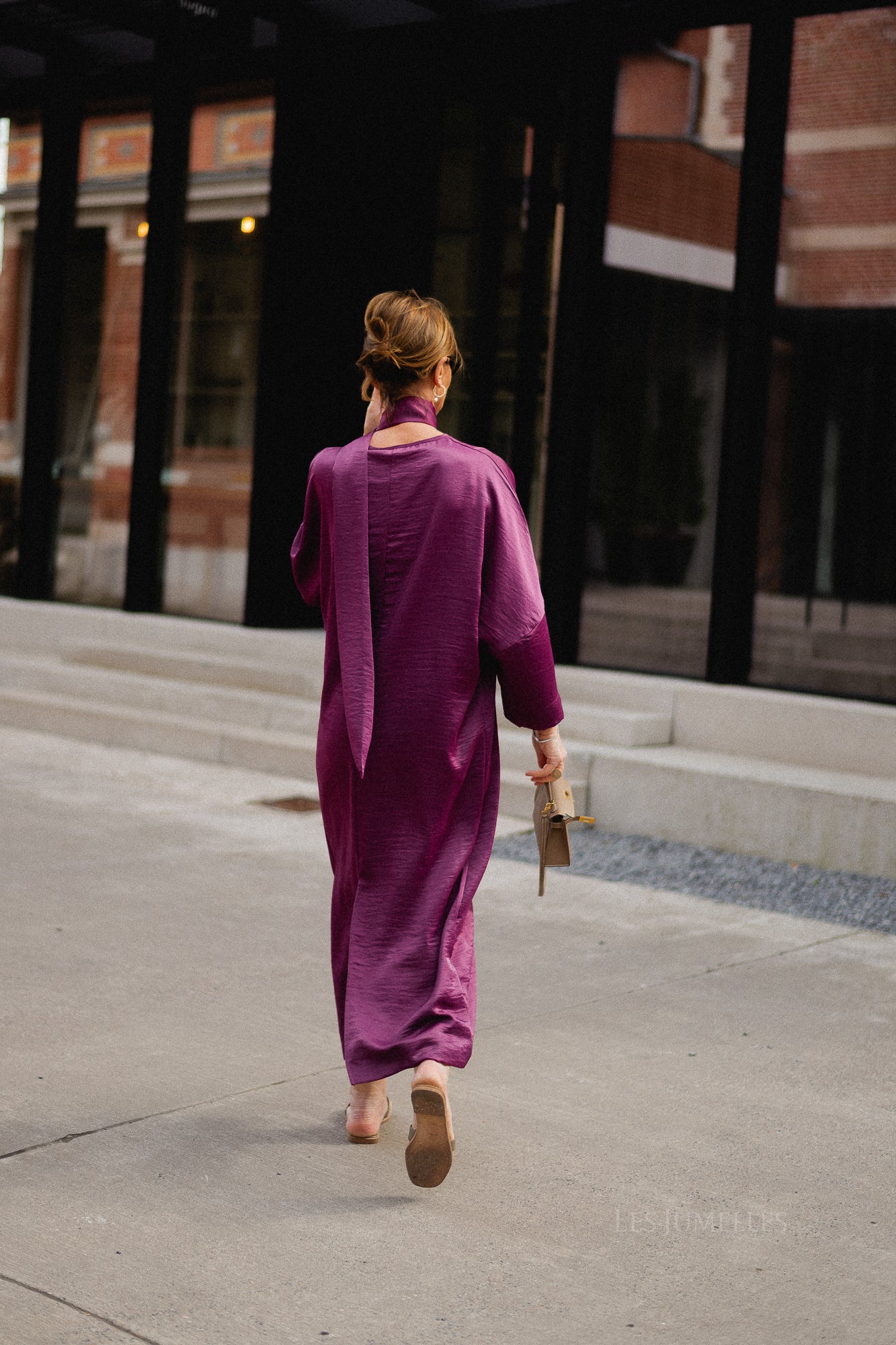 Chloe maxi dress aubergine - Image 8