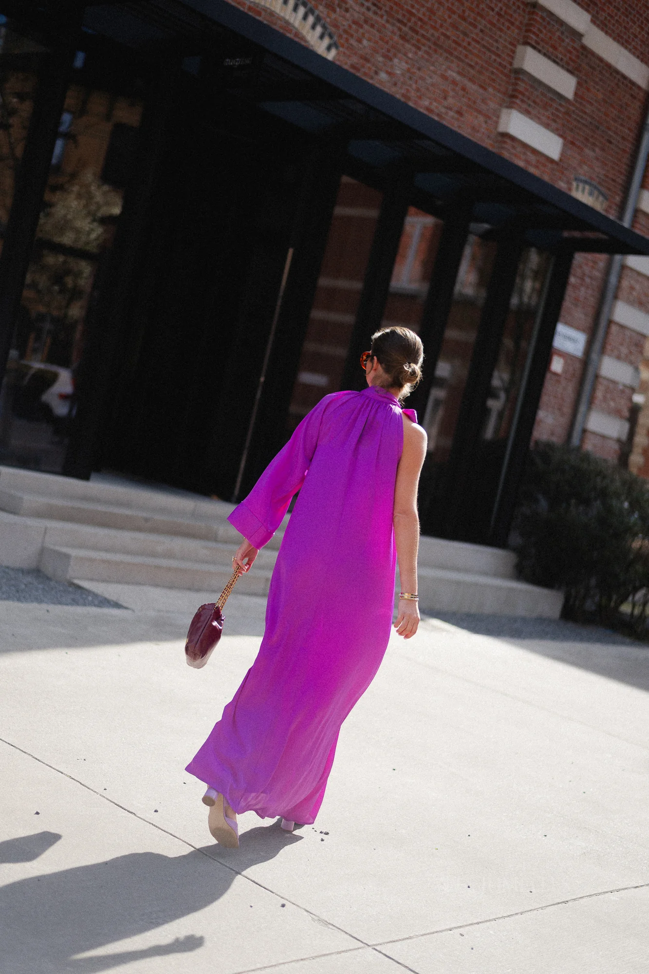 Chloe one shoulder maxi dress orchid purple - Image 5