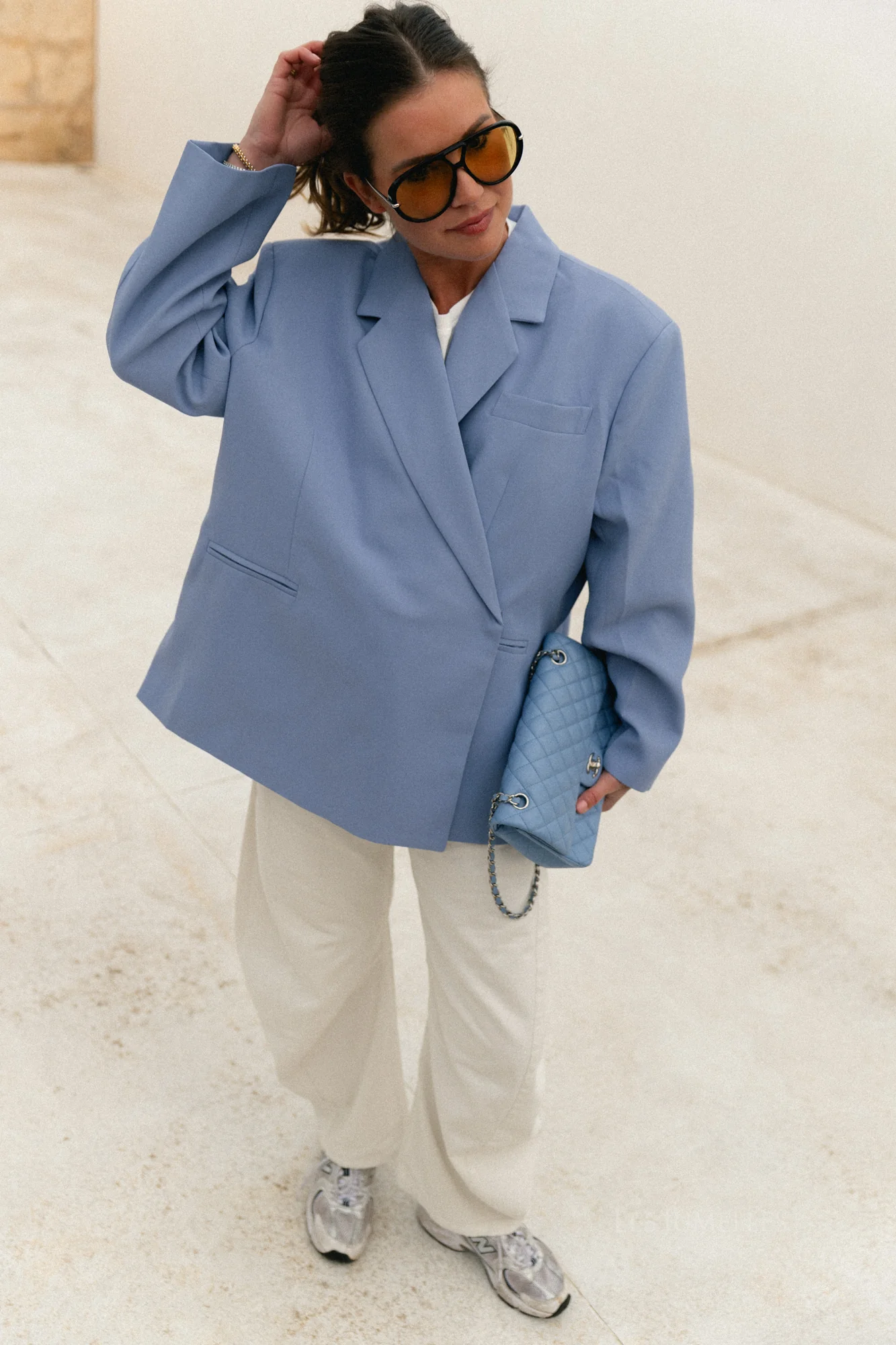 Chloe oversized blazer eventide blue - Image 11