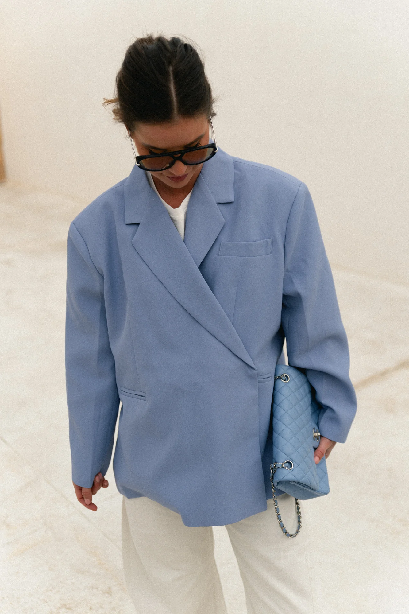Chloe oversized blazer eventide blue - Image 13