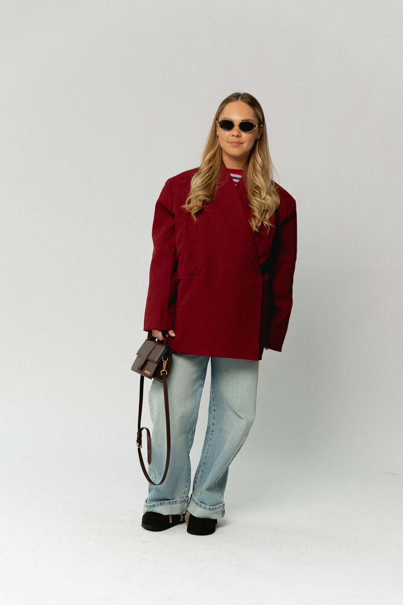 Chloe oversized blazer red dahlia - Image 10
