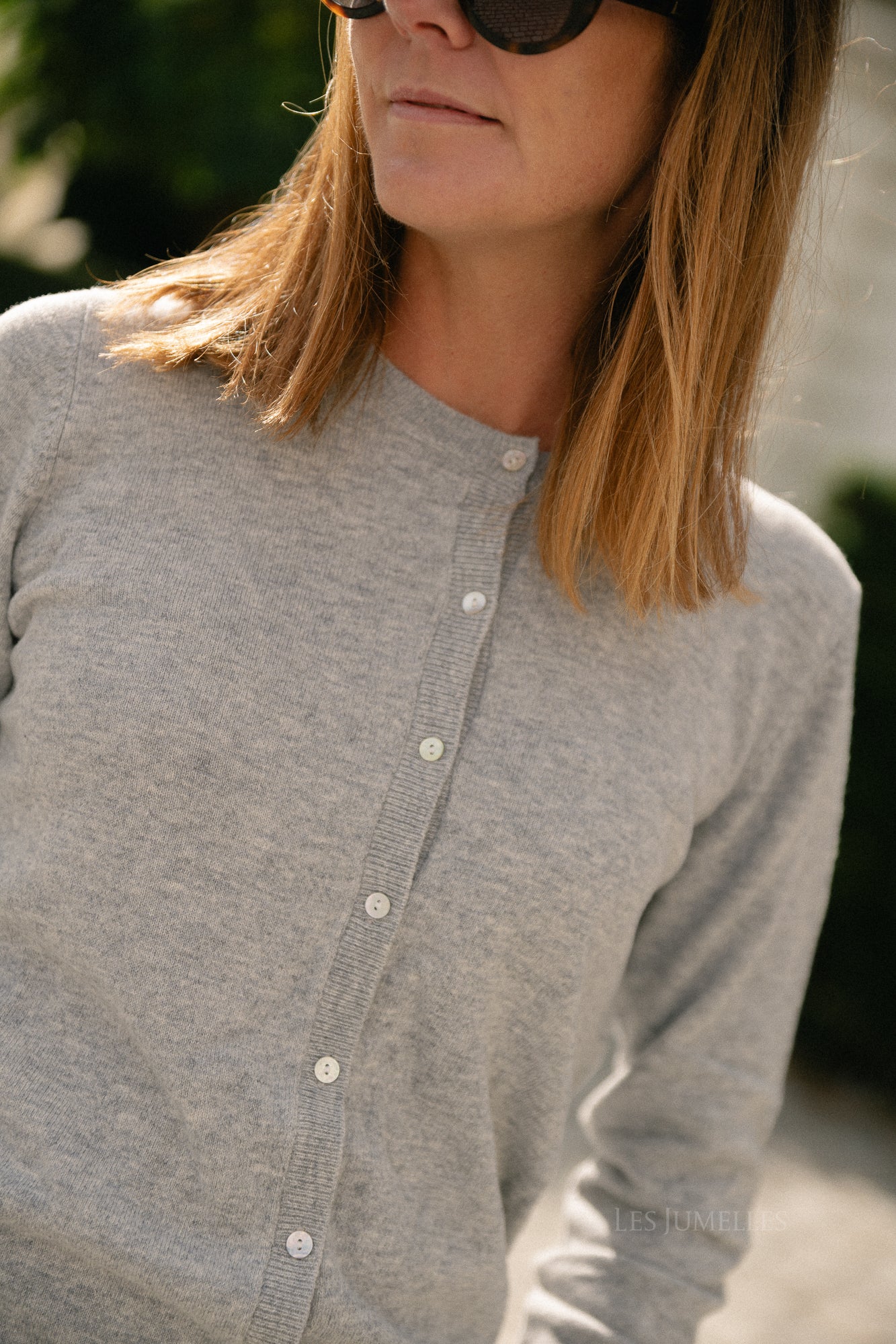 Cissesw cardigan grey melange - Image 9