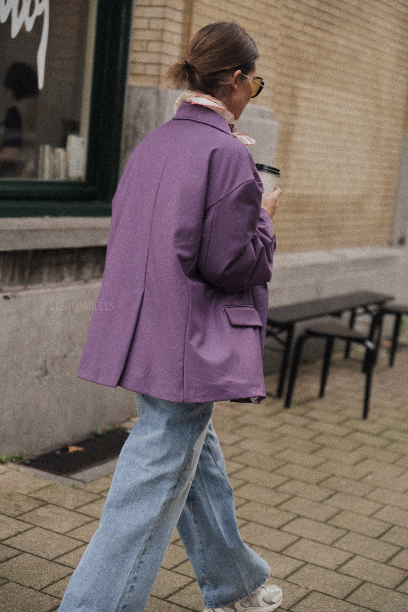 Clara oversized blazer mauve - Image 4