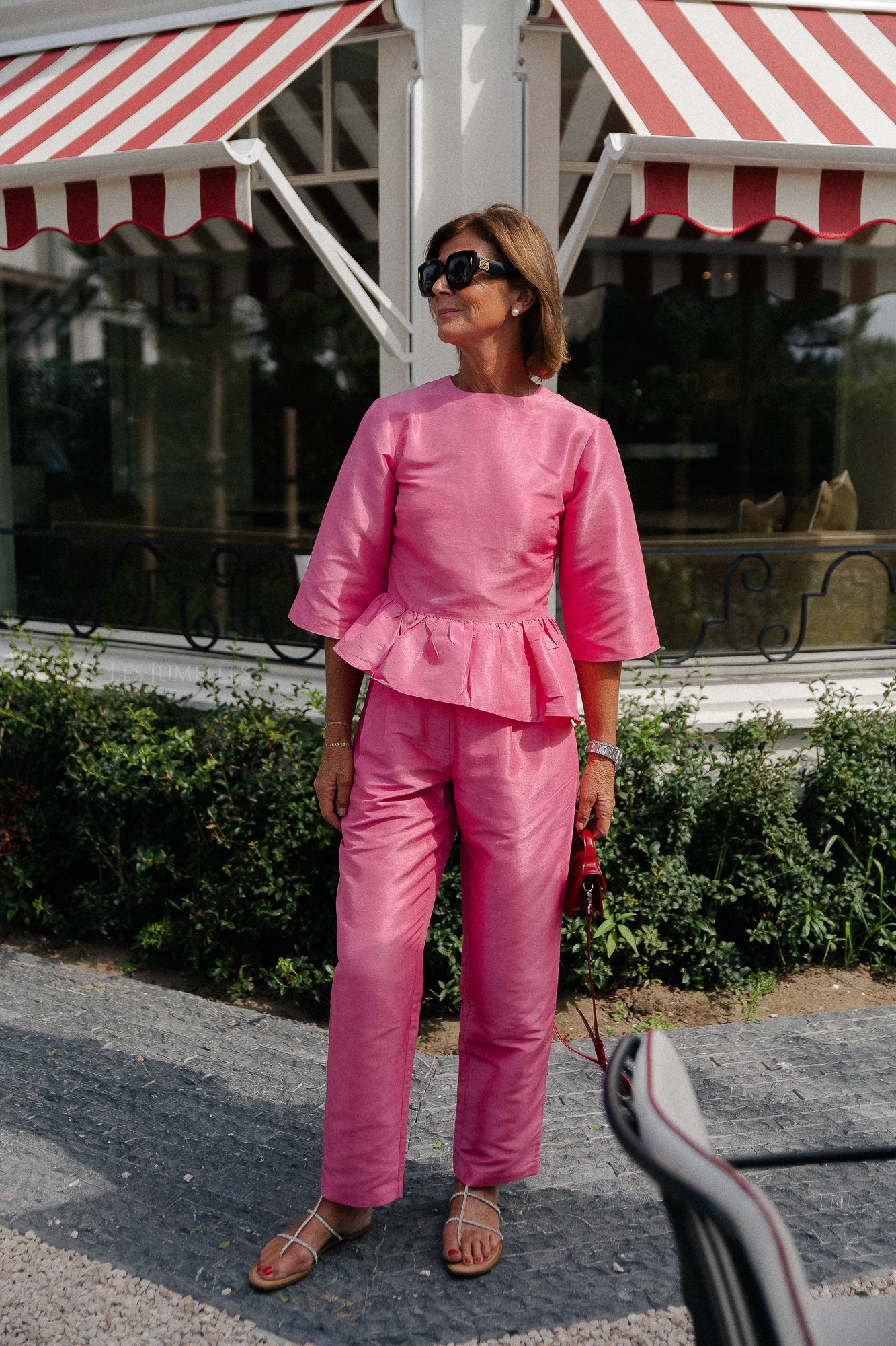 Crispy pleated pant pink - Image 2