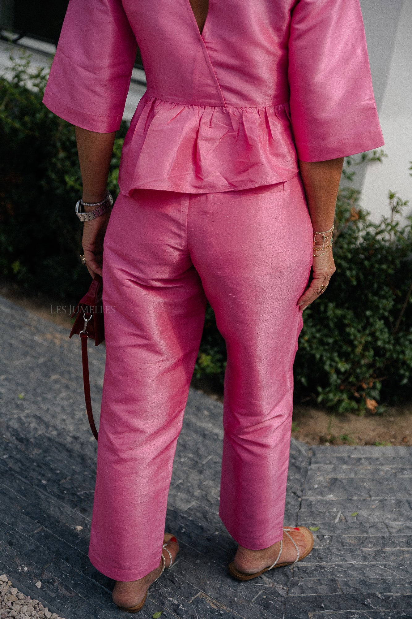 Crispy pleated pant pink - Image 4