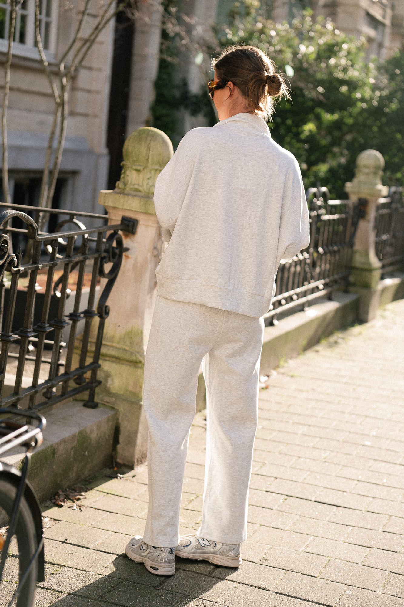 Delphine sweatpants light grey melange - Image 3