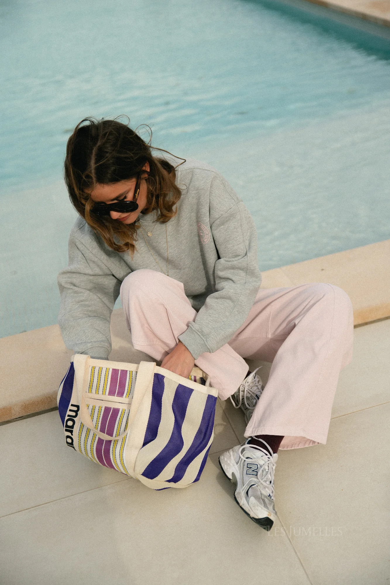 ElinSW sweatshirt grey melange - beach club - Image 2