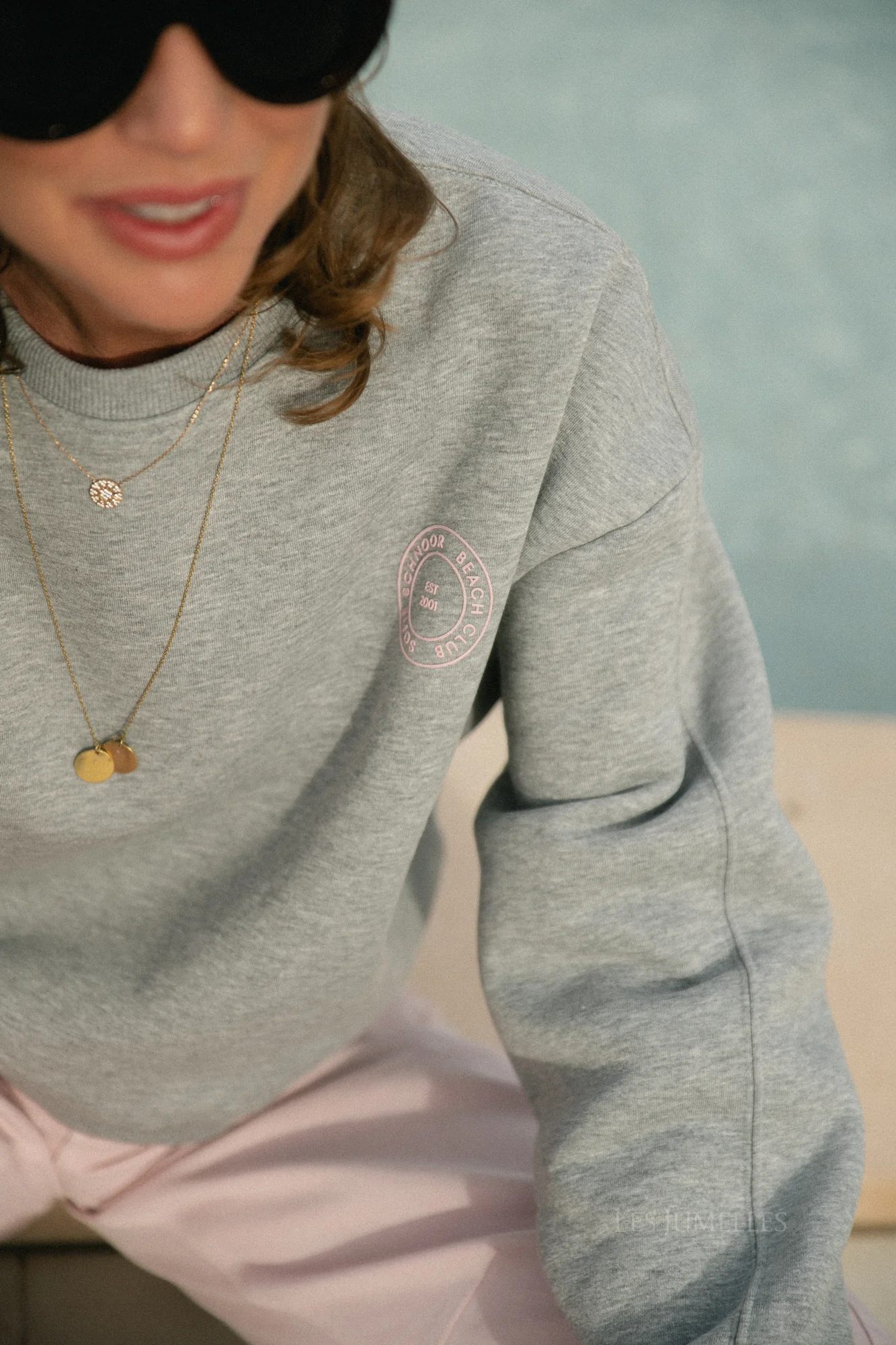 ElinSW sweatshirt grey melange - beach club - Image 3