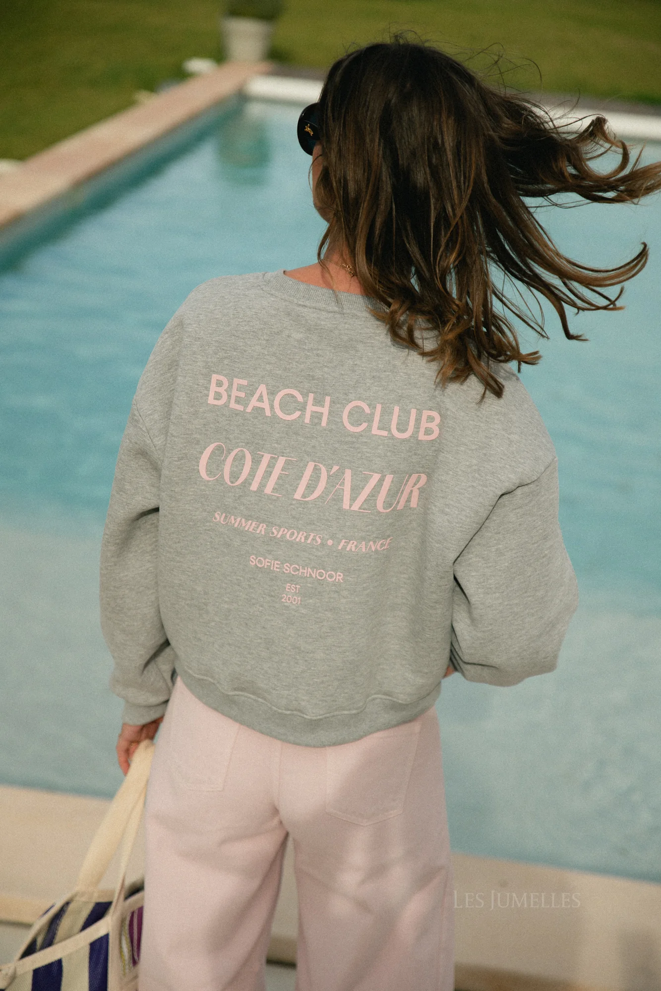 ElinSW sweatshirt grey melange - beach club - Image 6