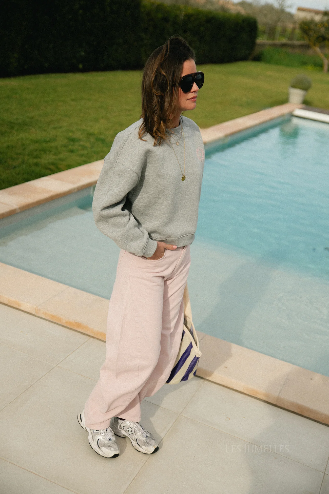 ElinSW sweatshirt grey melange - beach club - Image 7