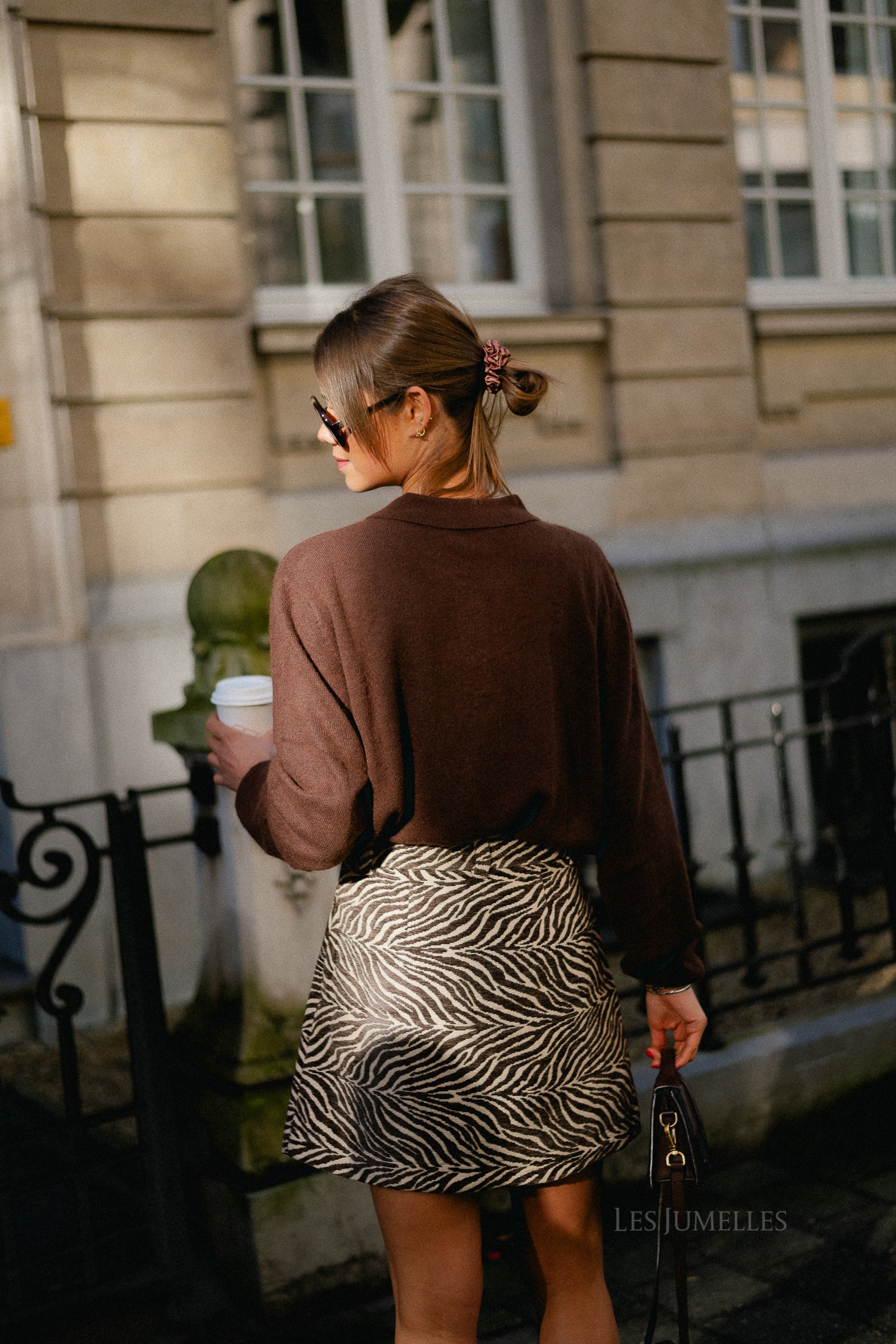 Elisabeth long-sleeve polo shirt hot chocolate - Image 4