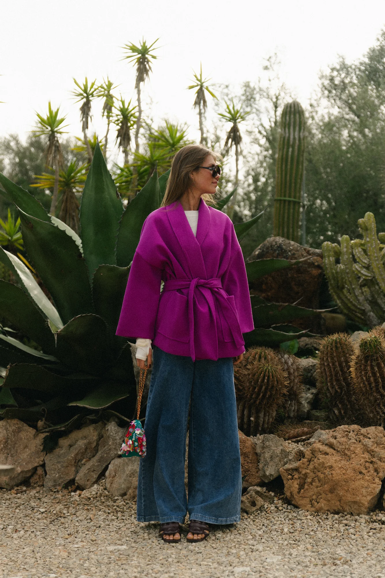 Eloise coat magenta - Image 3