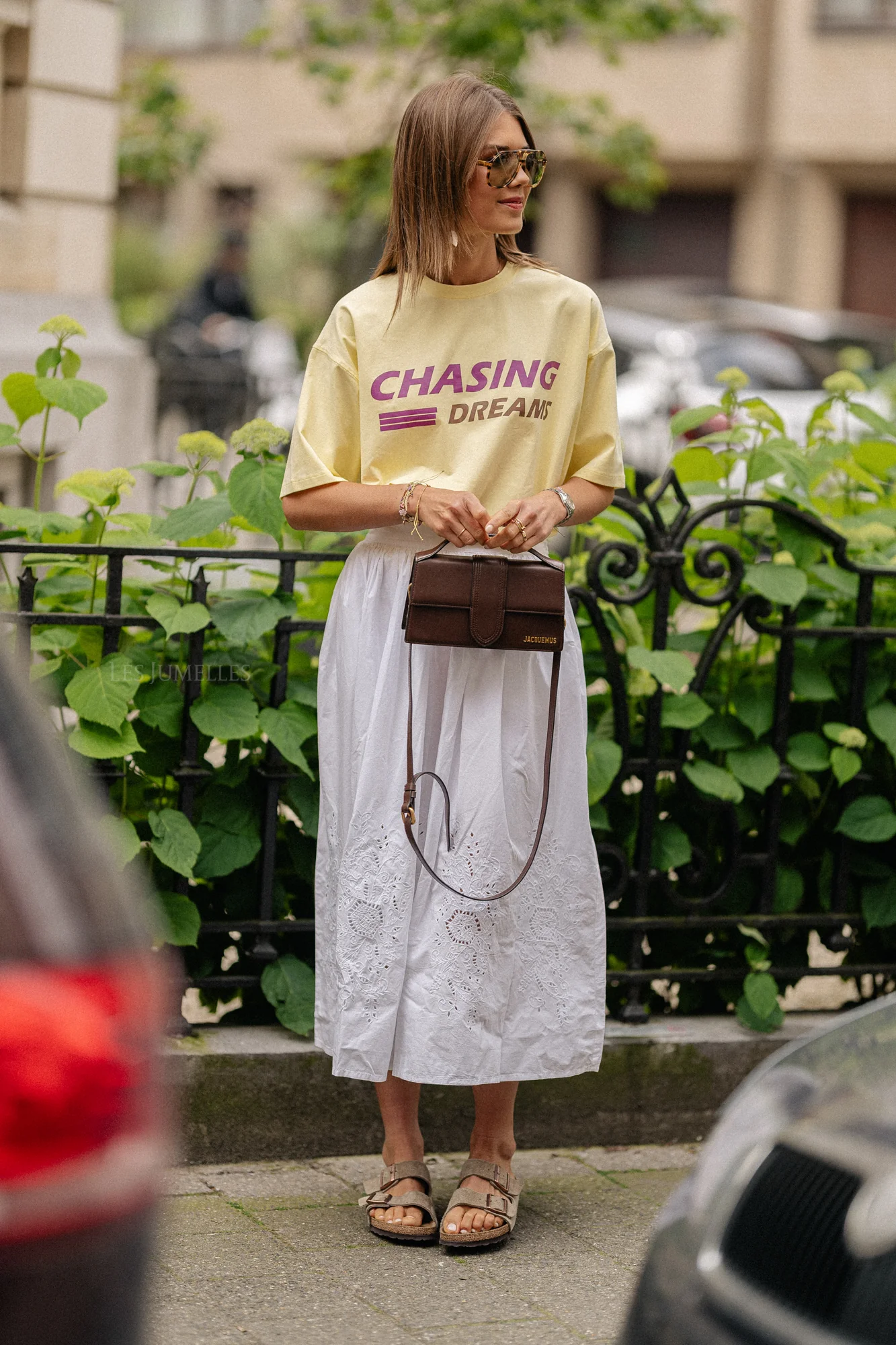 Embroidery anglaise midi skirt white - Image 5