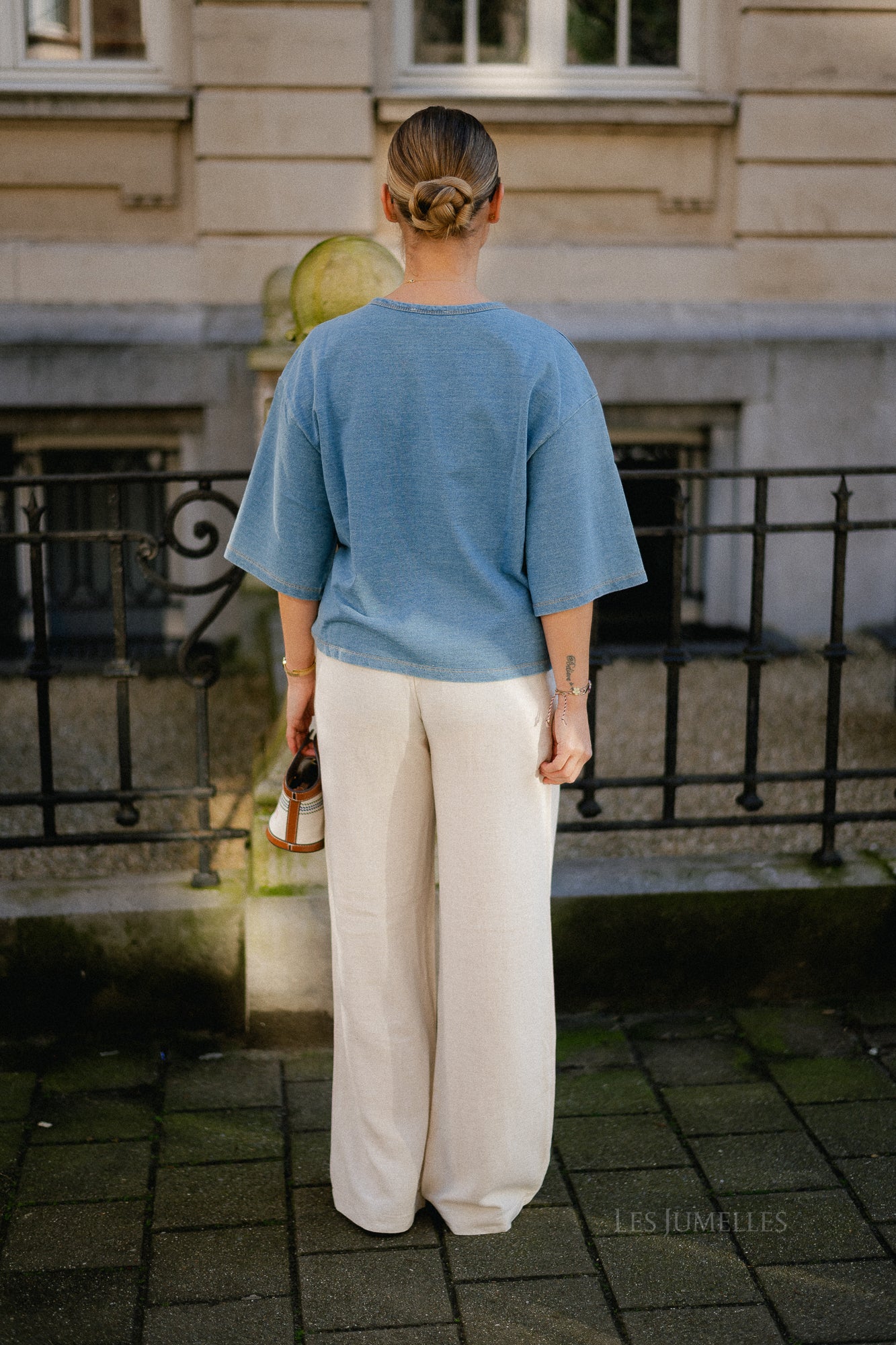 Enzo T-shirt denim wash - Image 3