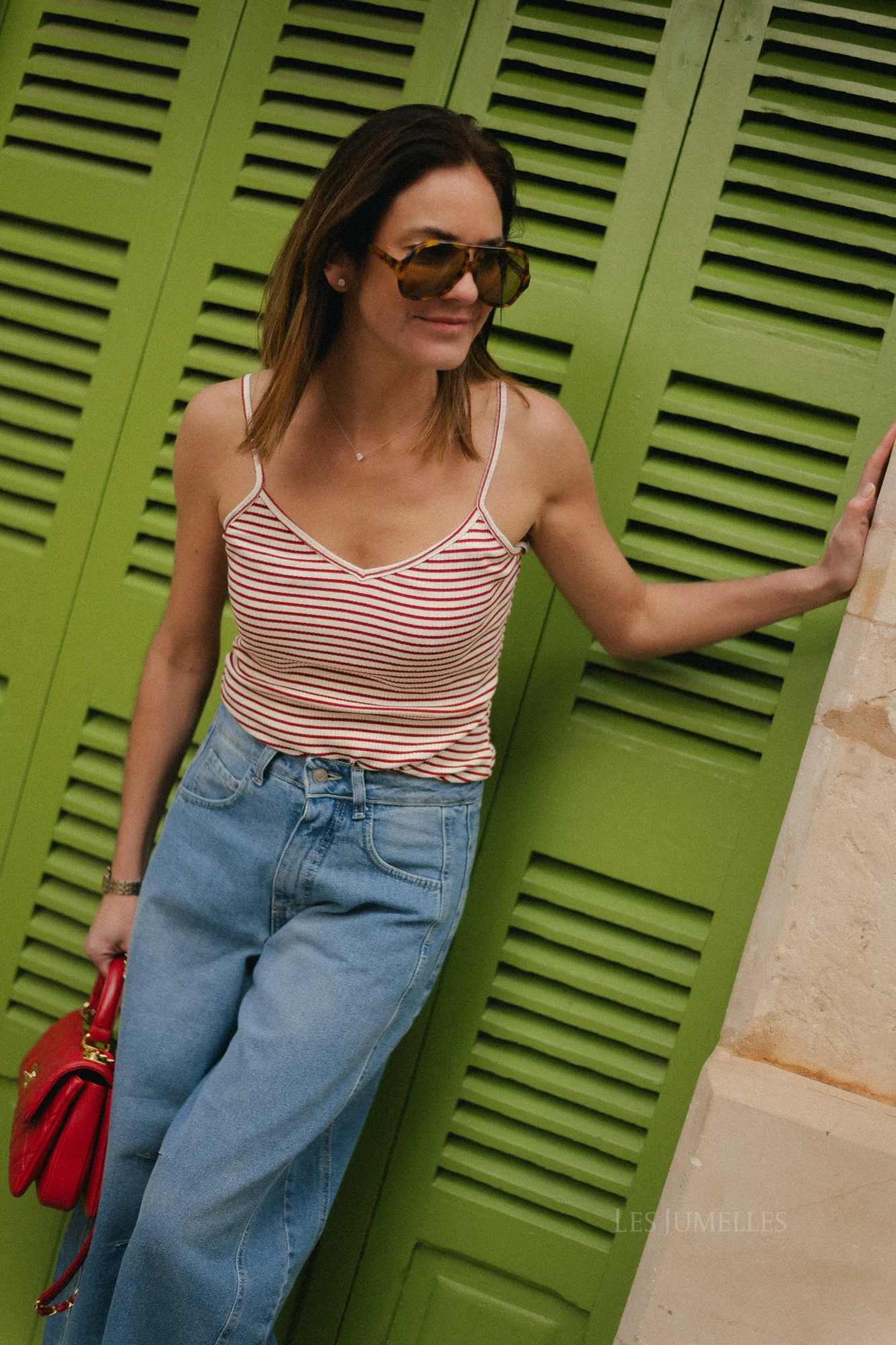 FaunaSW top red/white