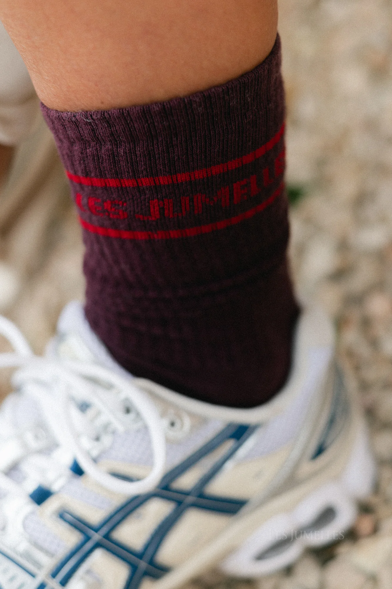 Fille à papa socks aubergine/coral red - Image 3
