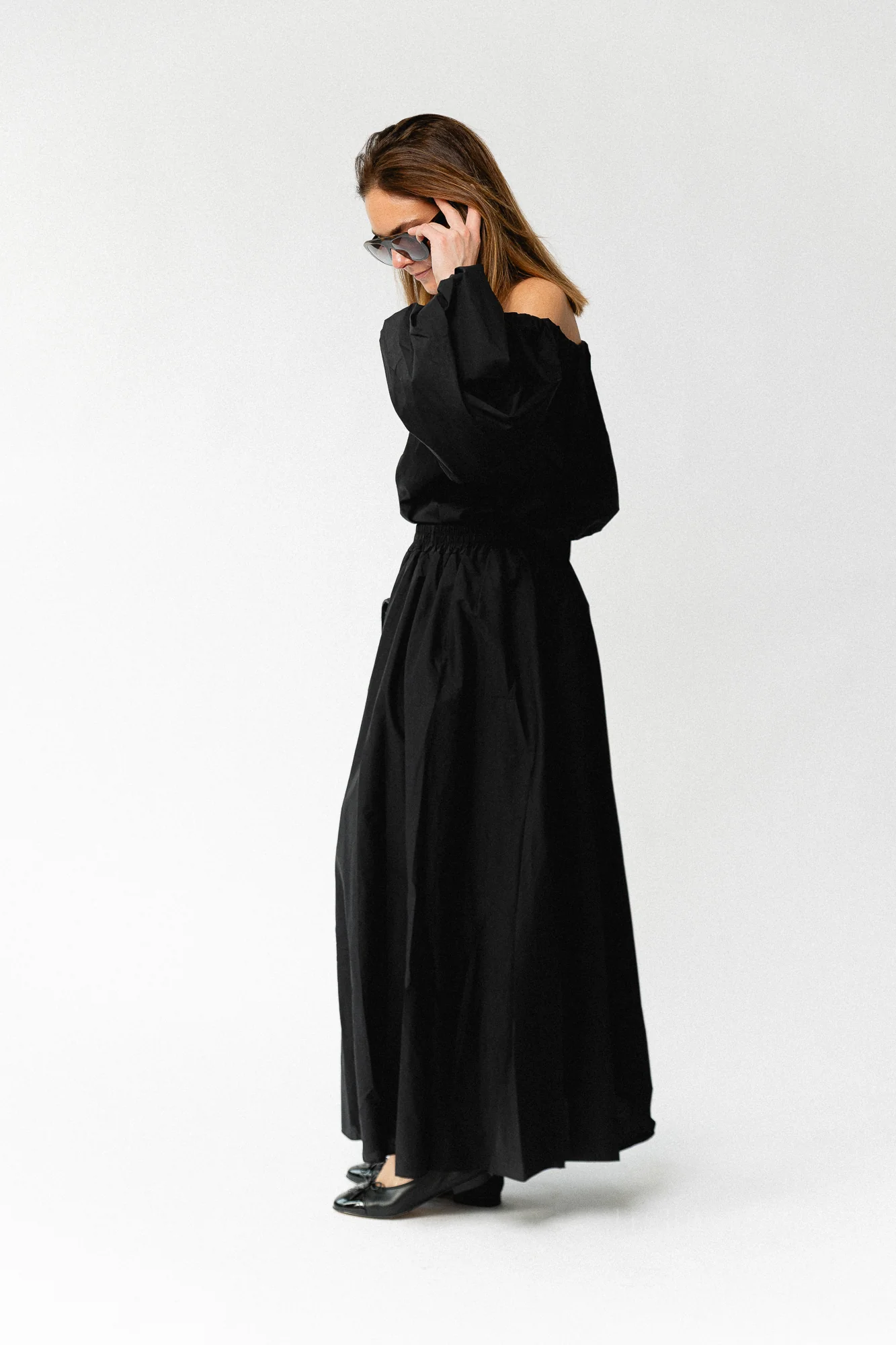 Fran long skirt black - Image 7