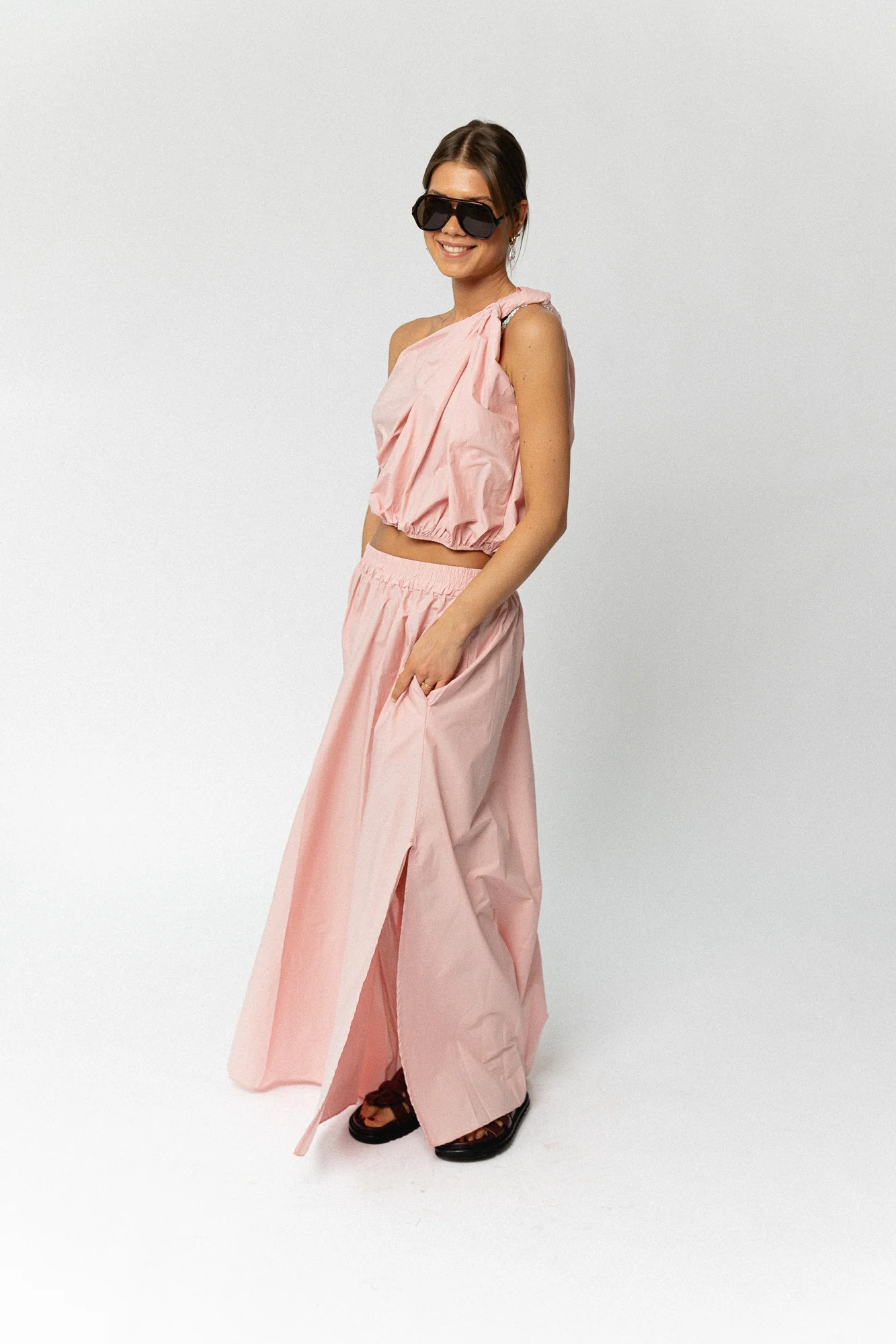 Fran long skirt blush pink - Image 5