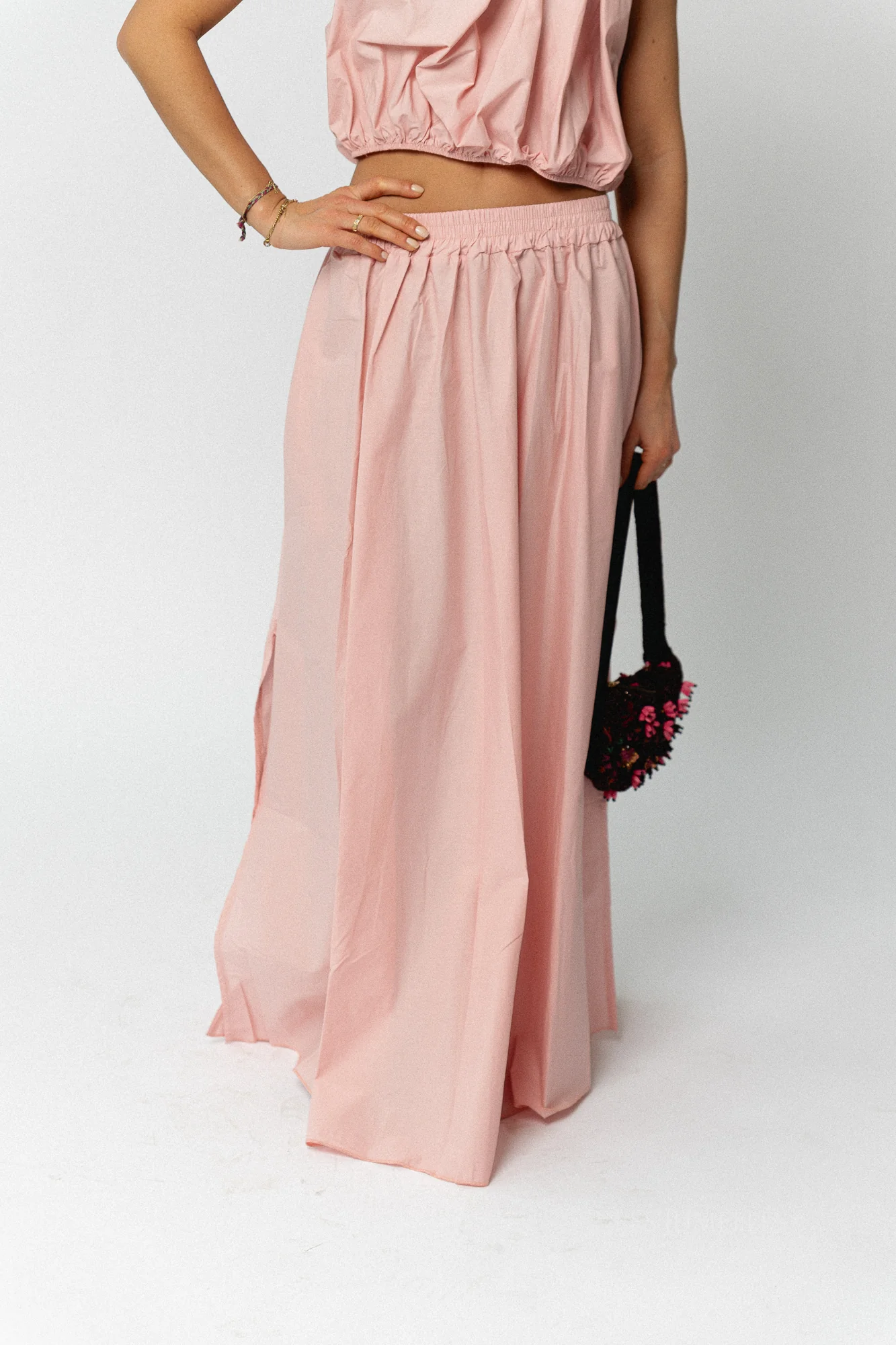 Fran long skirt blush pink - Image 7