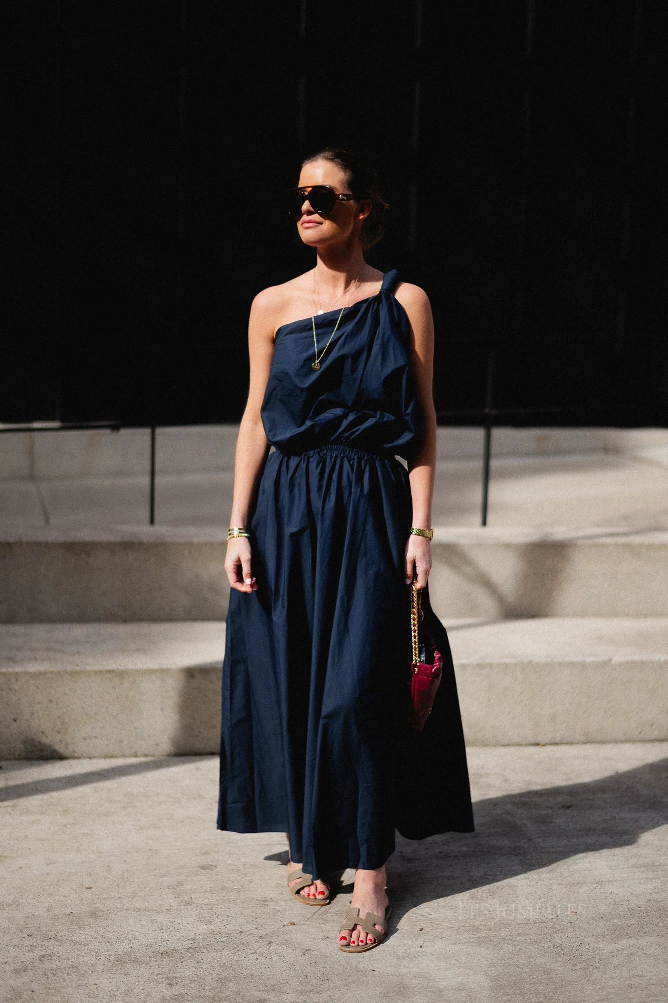 Fran long skirt navy - Image 16
