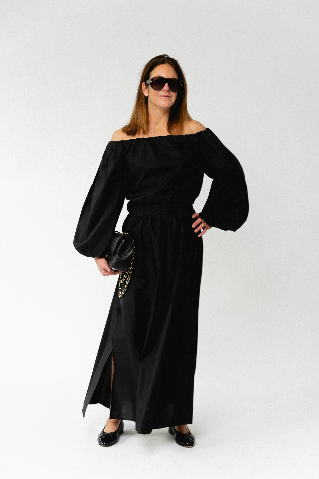 Fran off shoulder blouse black - Image 6
