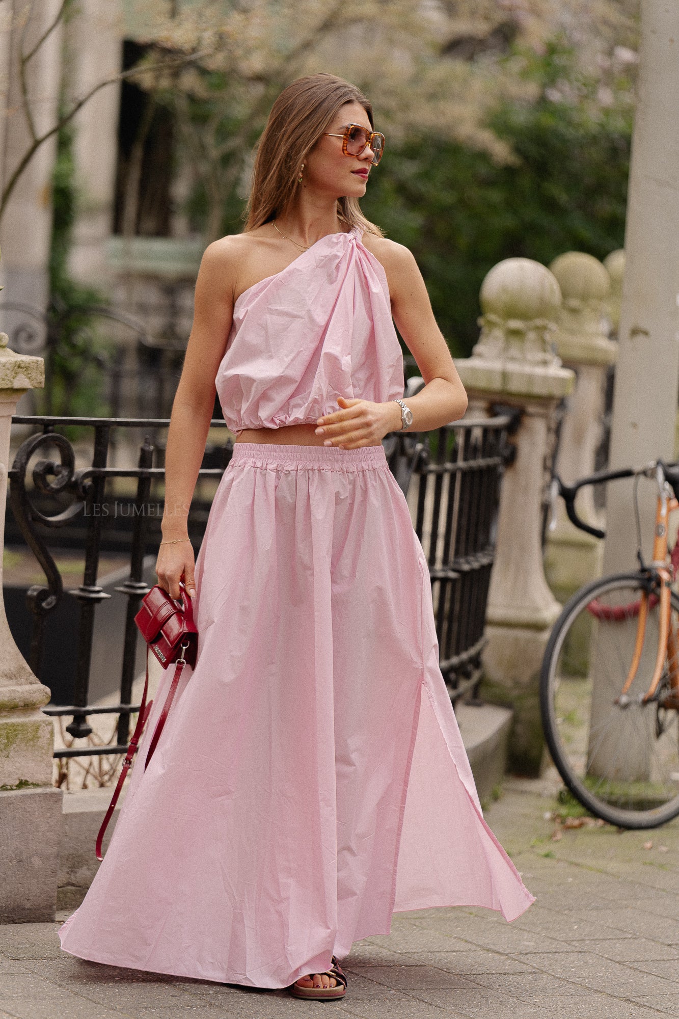 Fran one shoulder top baby pink - Image 13